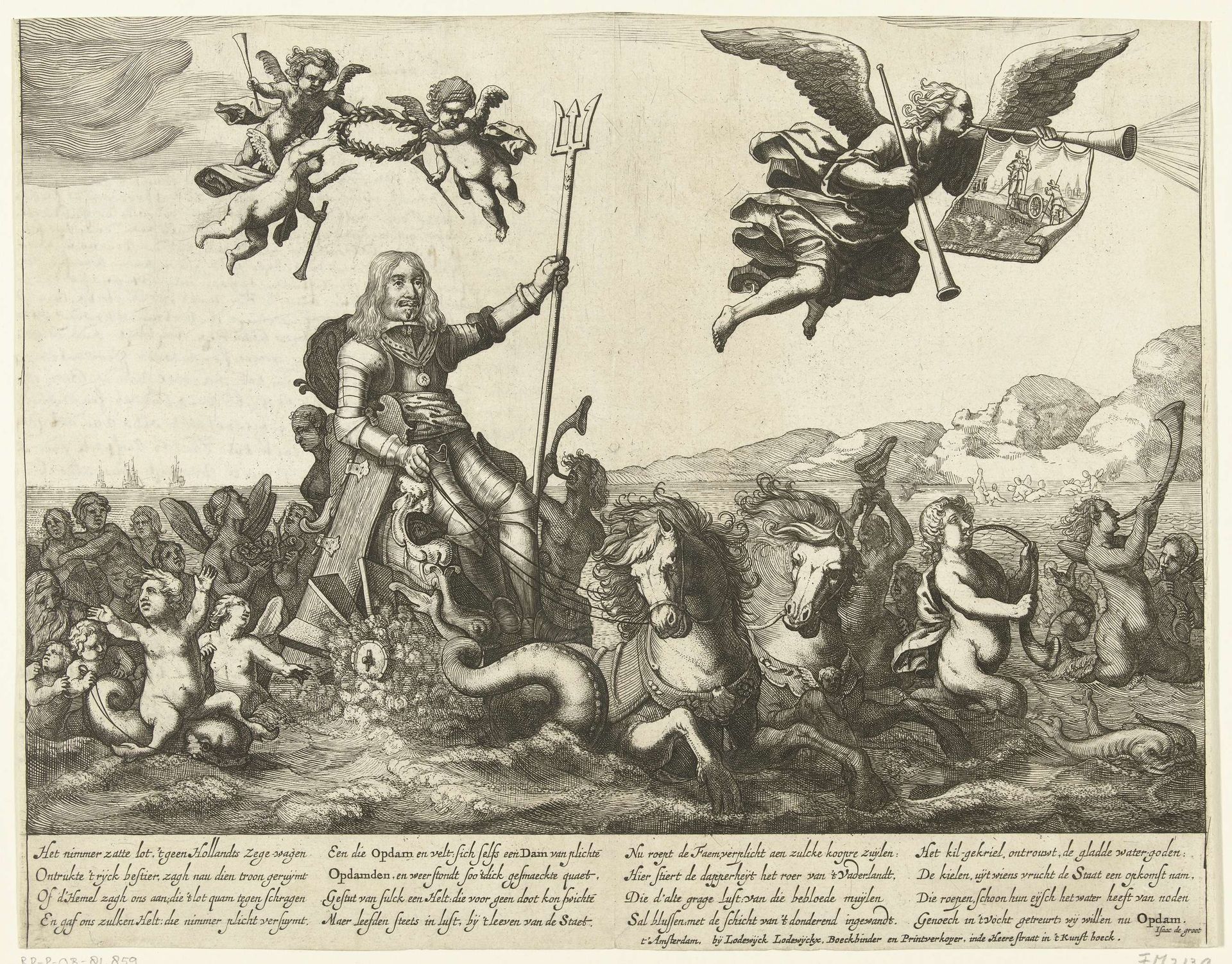 Allegorie op de overwinning van de baron van Wassenaer in de Slag in de Sont, 1658 by Anonymous