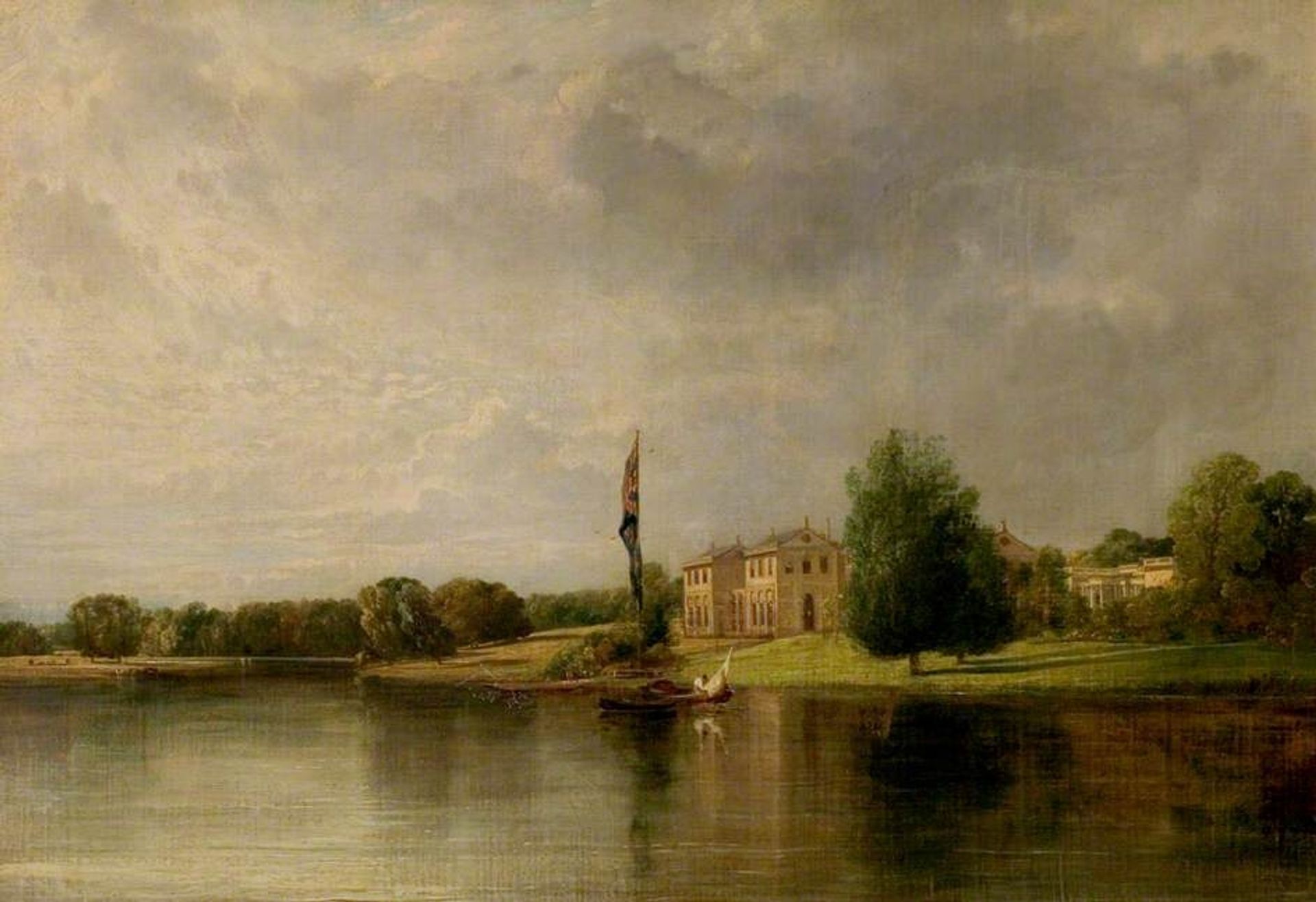 The South and East Front of Clumber House, Nottinghamshire by William Collins