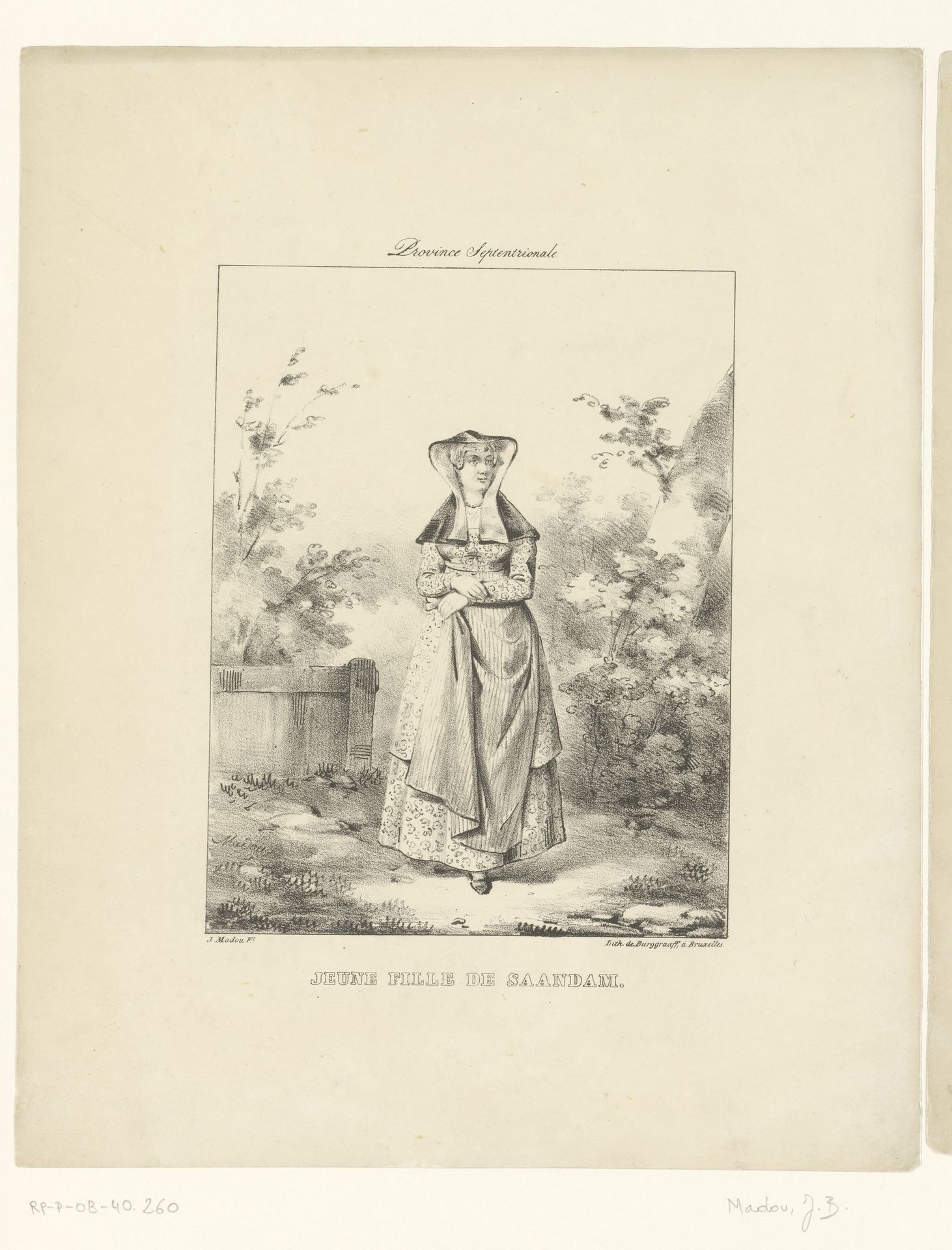 Vrouw uit Zaandam by Jean-Baptiste Madou