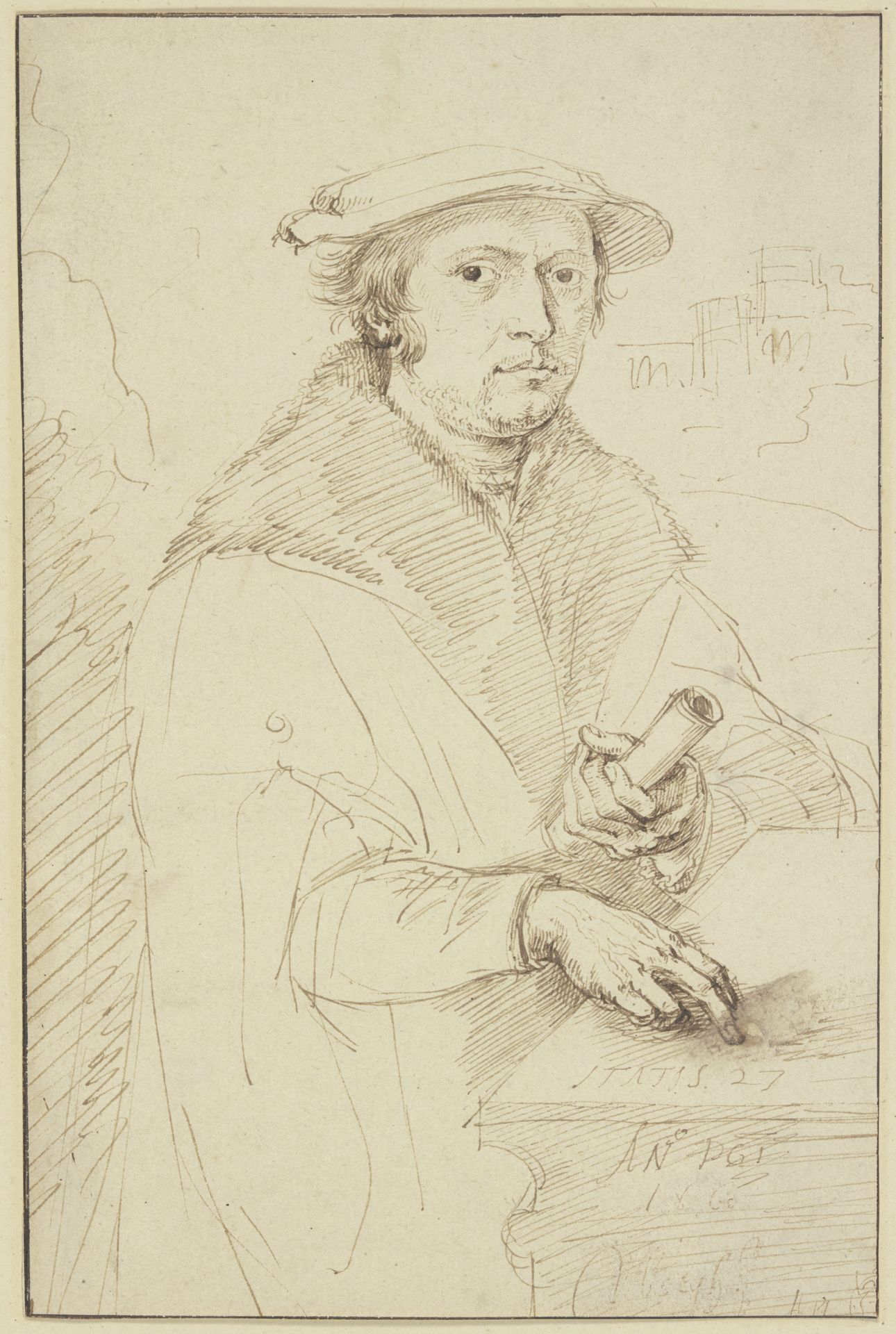Portrait of a benefactor by Matthys van den Bergh