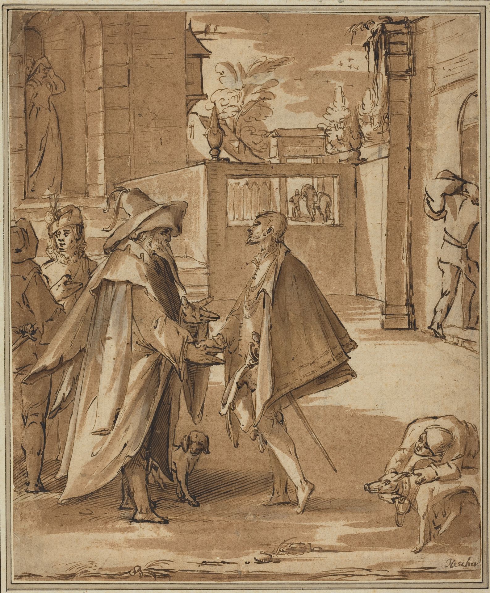 The Departure of the Prodigal Son by Karel van Mander I