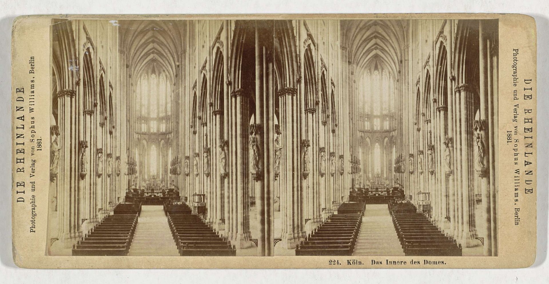 Interieur van de Dom van Keulen by Sophus Williams