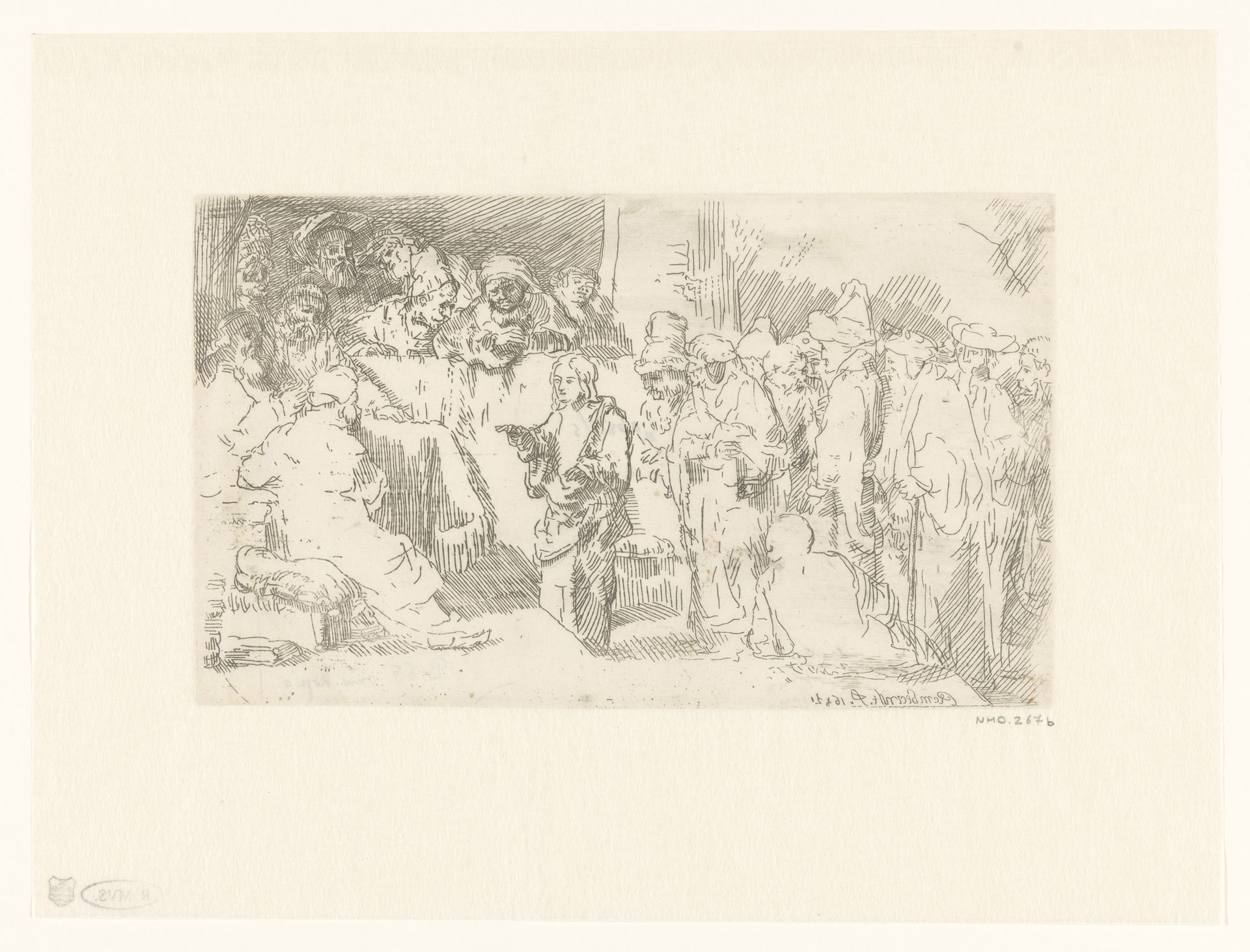 Christ disputing with the doctors: a sketch by baron Dominique Vivant Denon