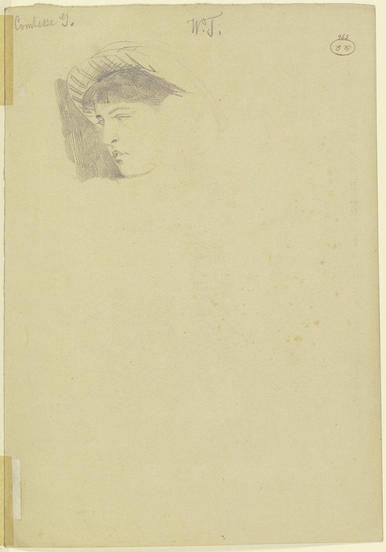 Portrait of Countess G. by Wilhelm Trübner