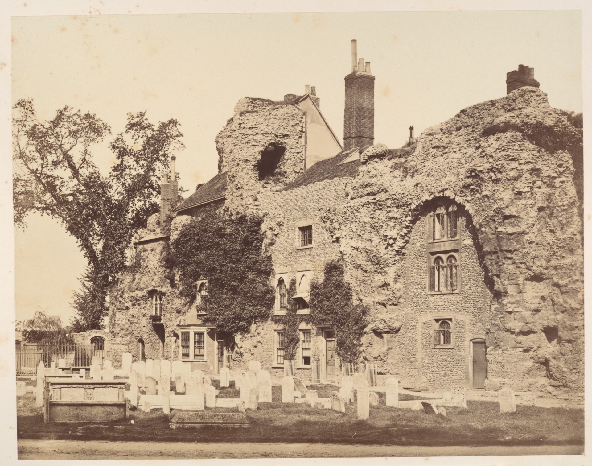 Remains of the Abbey Church, Bury St. Edmunds by George Downes