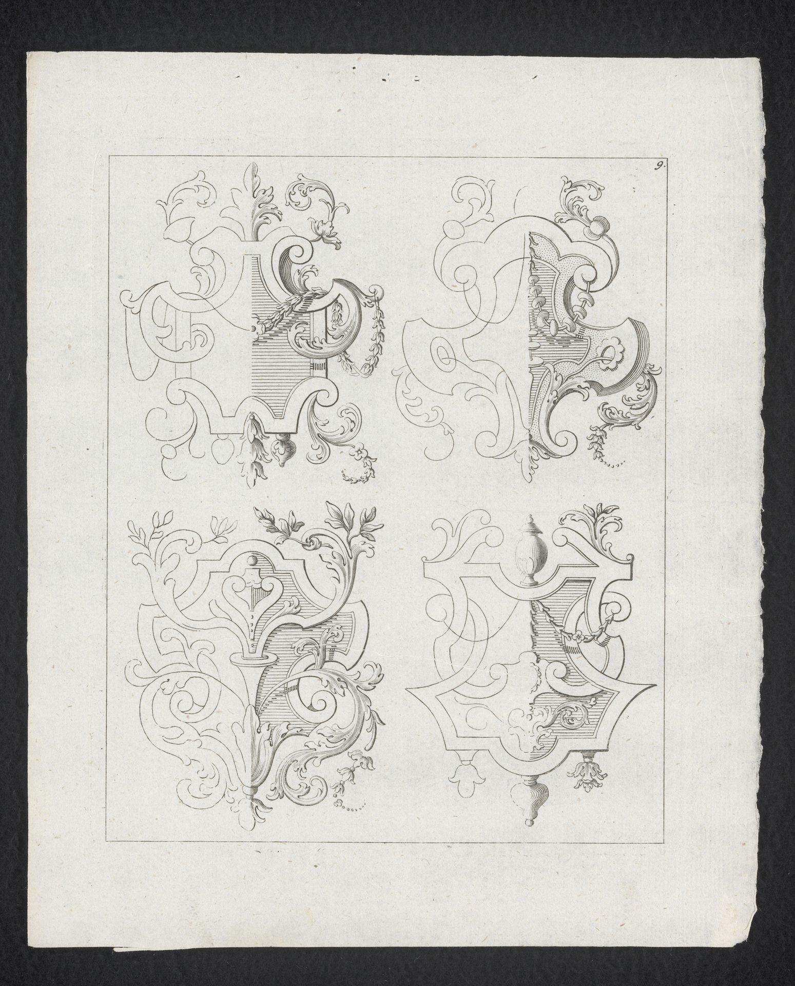 Vier decoraties met vlechtwerk by Anonymous