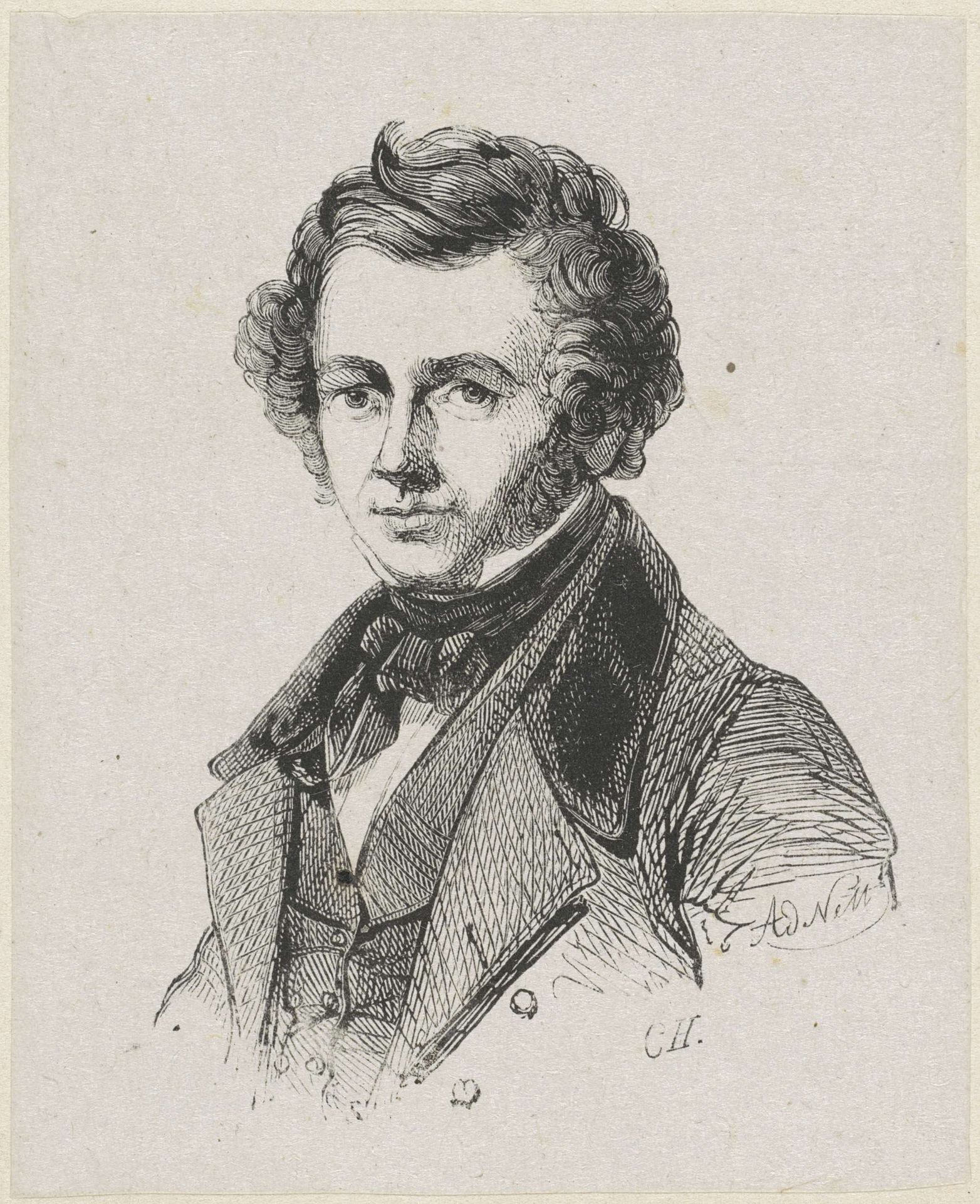 Portret van Jan van Ravenswaay by Adolphe Frédéric Nett