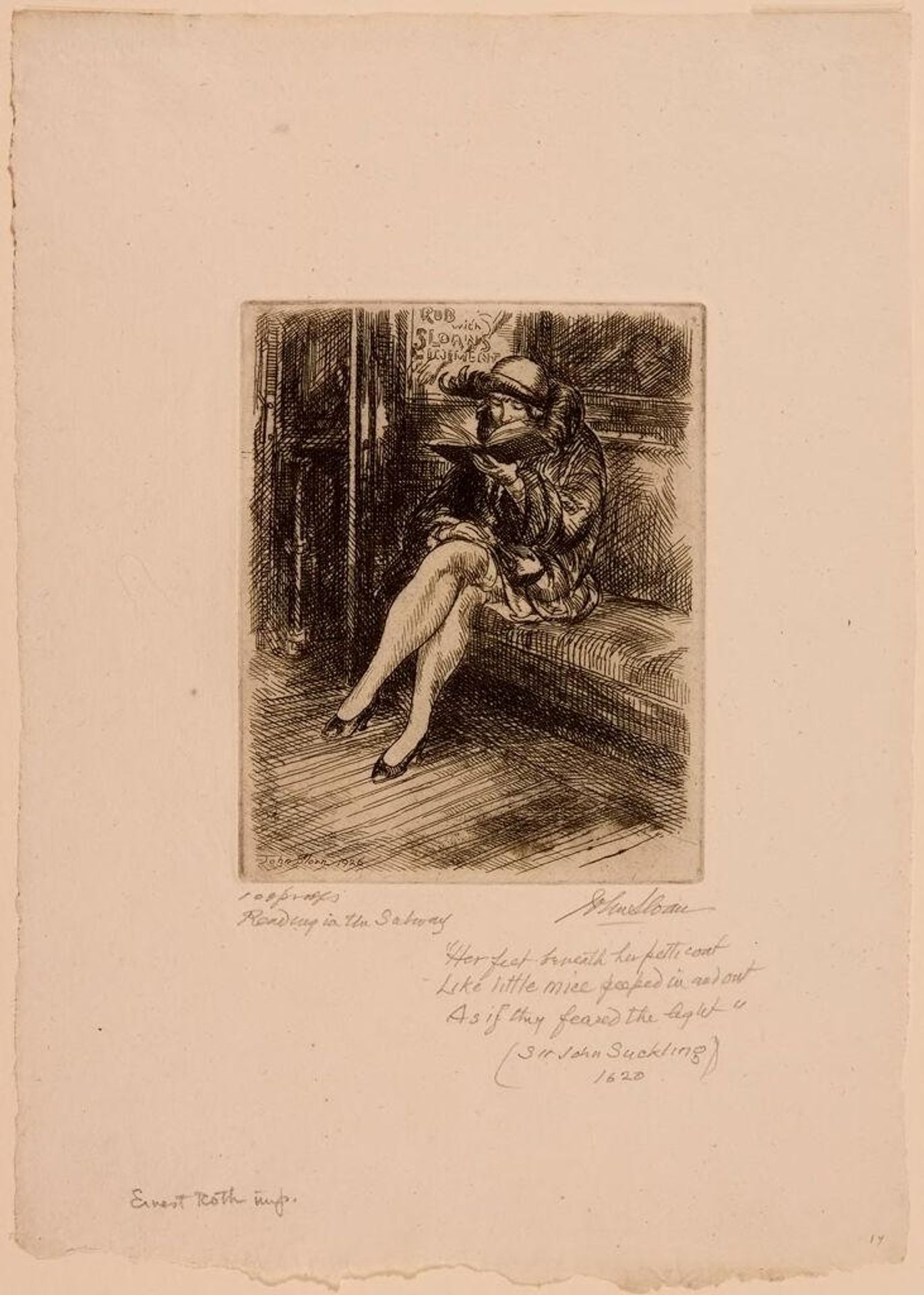 Reading in the Subway by John Sloan