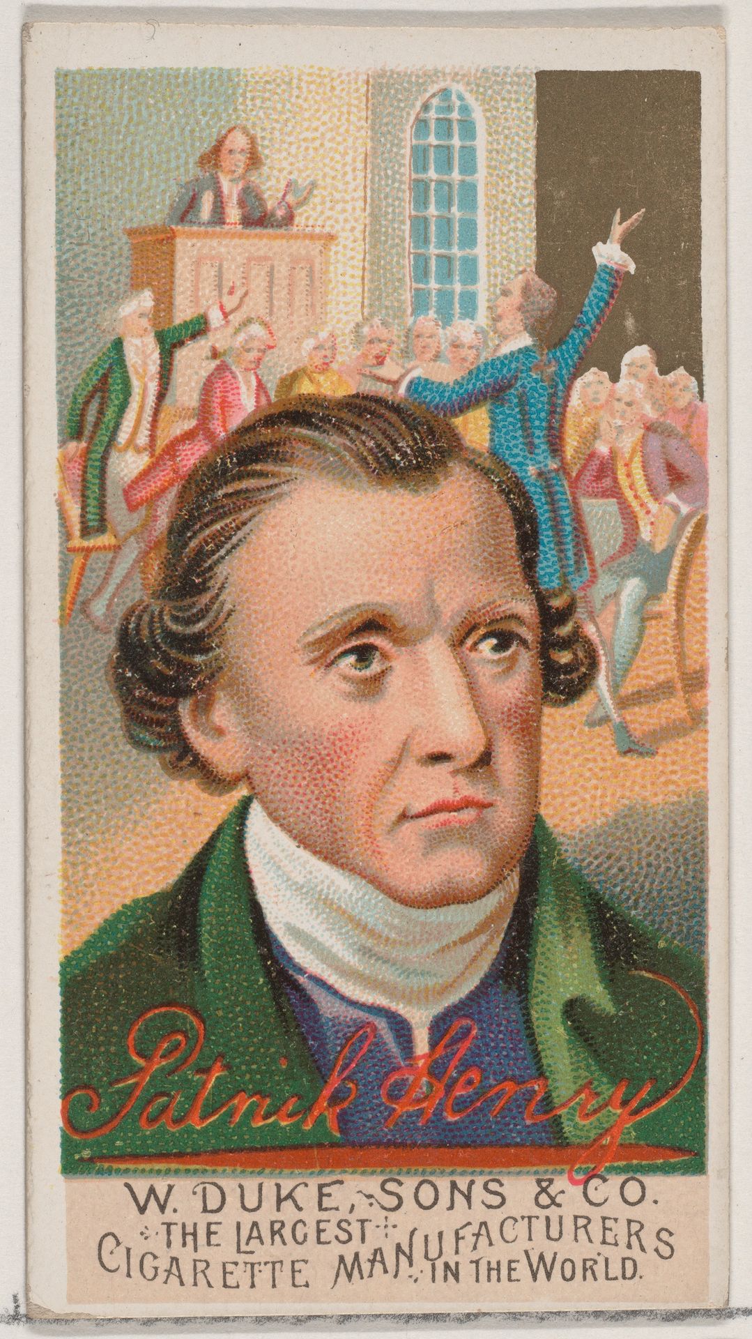 Patrick Henry, from the series Great Americans (N76) for Duke brand cigarettes by W. Duke, Sons & Co.