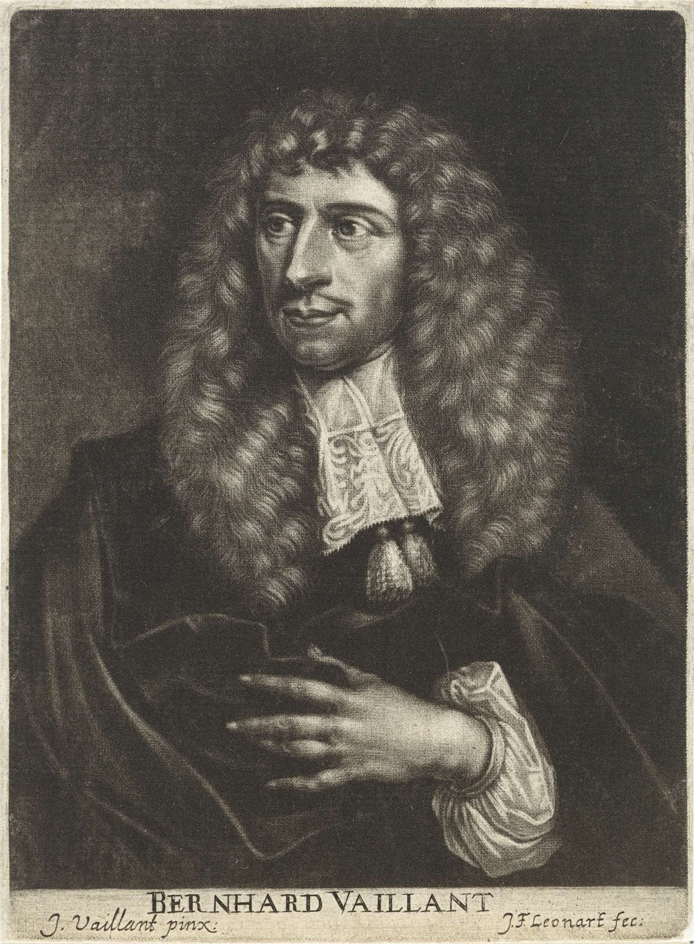 Portret van Bernard Vaillant by Johann Friedrich Leonard