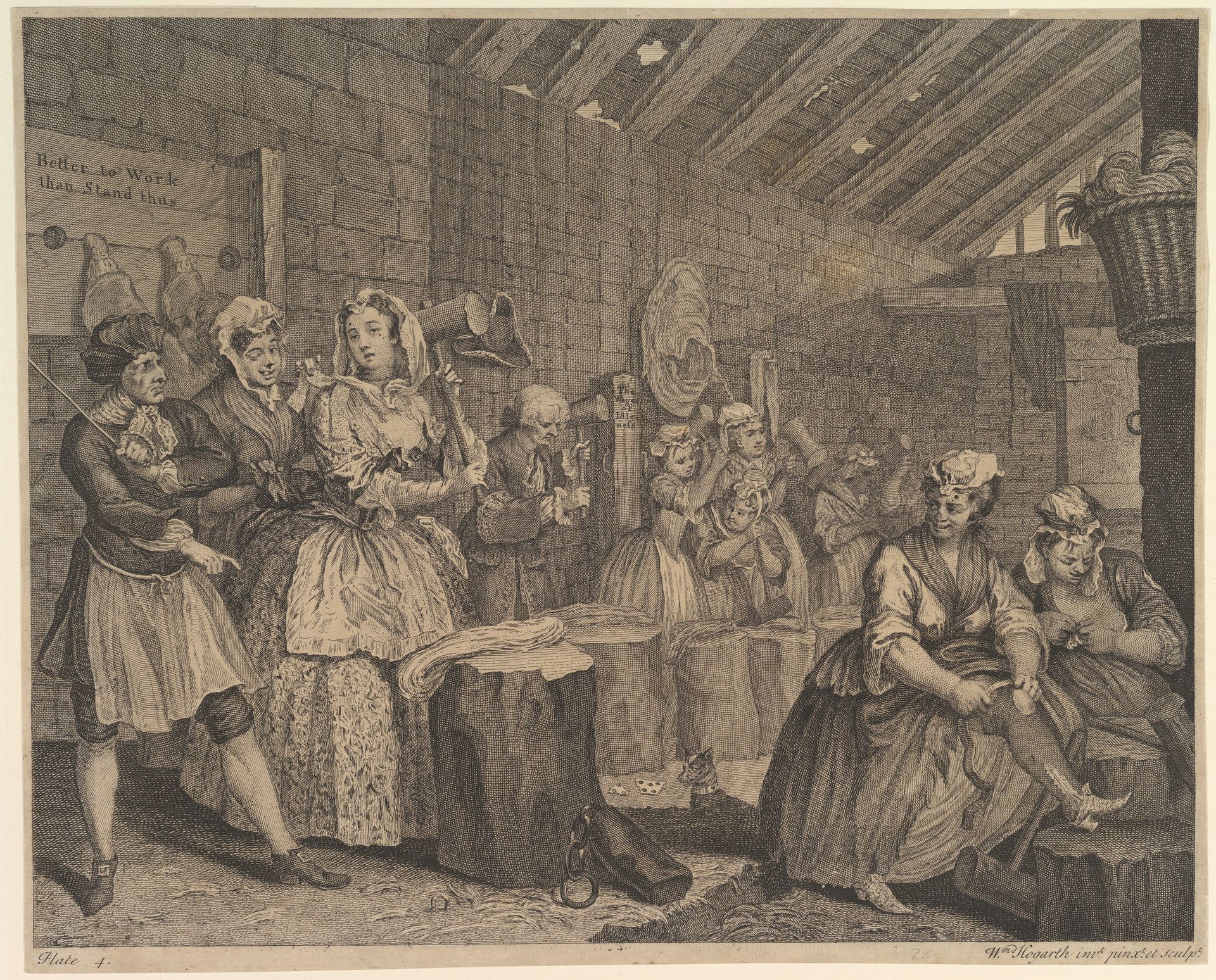 A Harlot's Progress, Plate 4 by William Hogarth