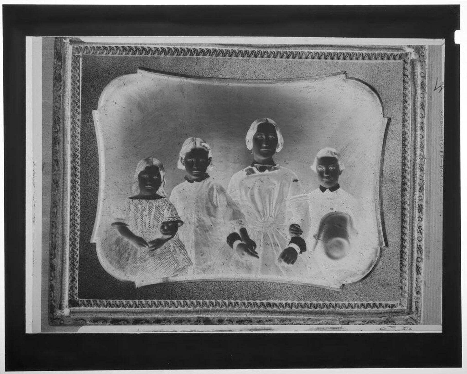 Untitled (re-photographed 19th century image of mother and three children) by Martin Schweig