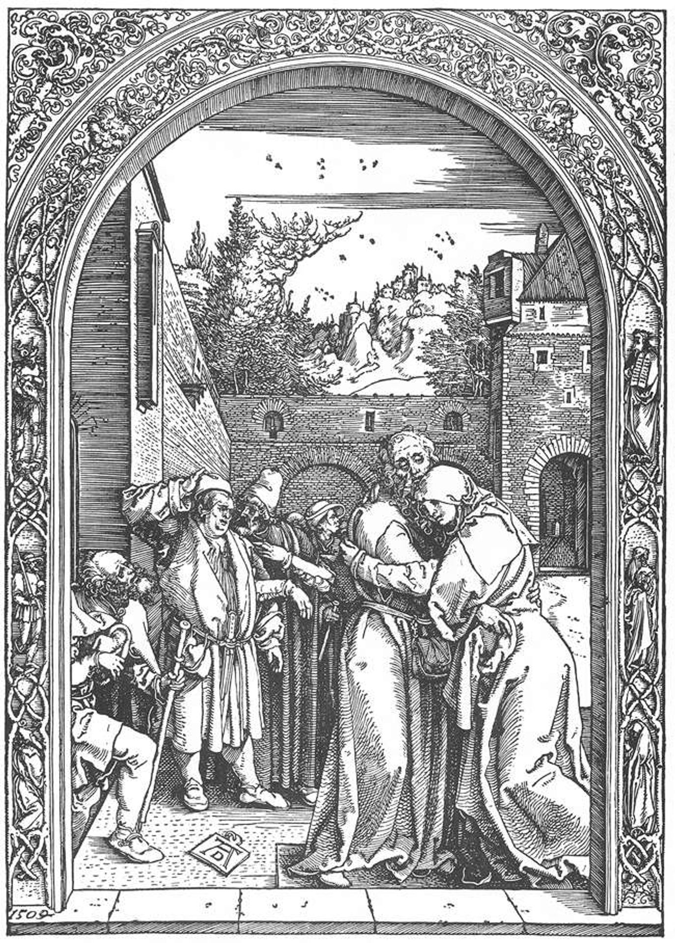 The Meeting of Joachim and Anne at the Golden Gate by Albrecht Durer