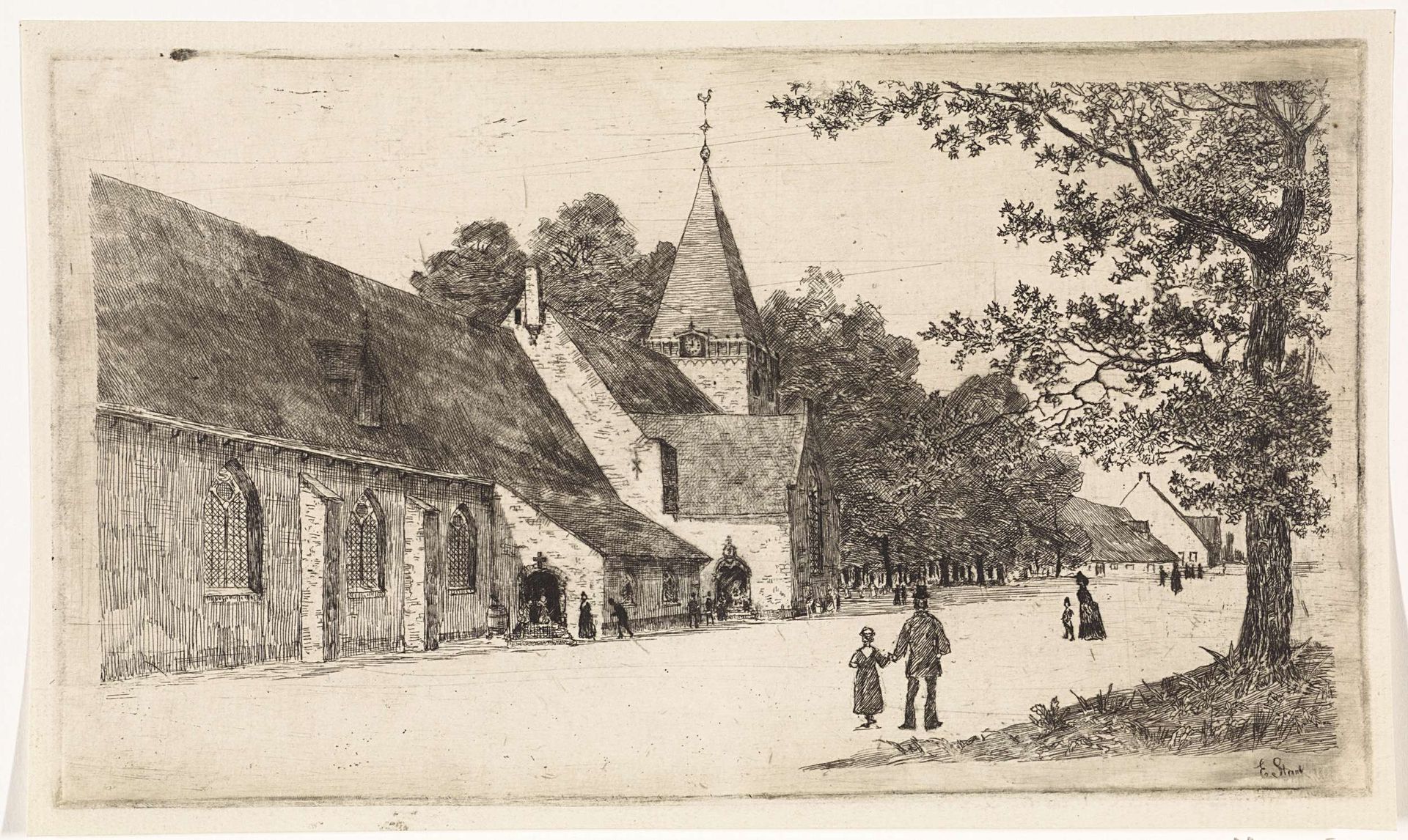 Grote Kerk te Vreeland by Elias Stark