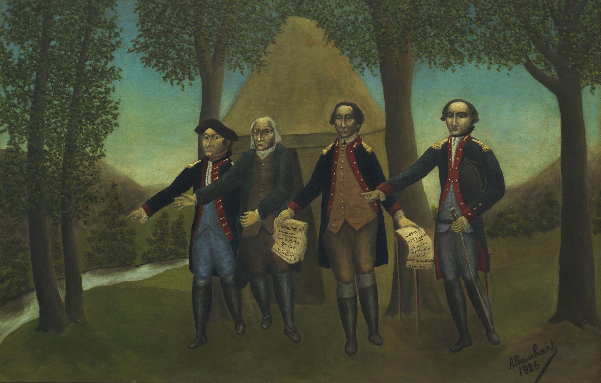 The Proclamation of American Independence by Andre Bauchant