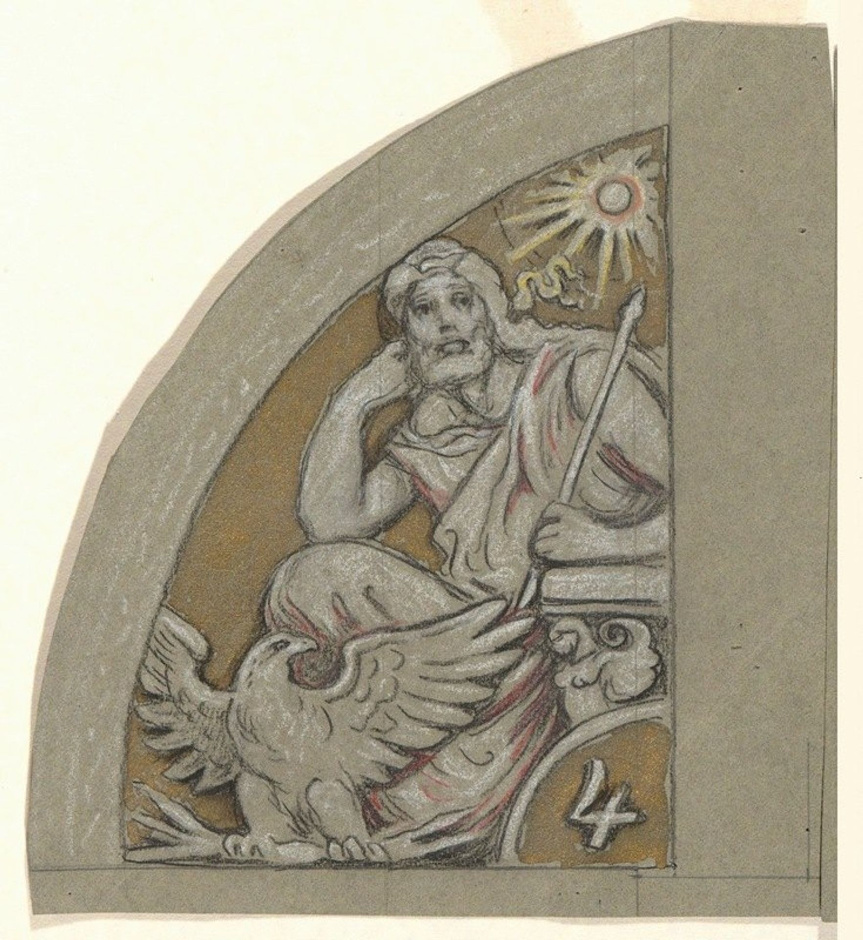 Study for Jupiter by Elihu Vedder