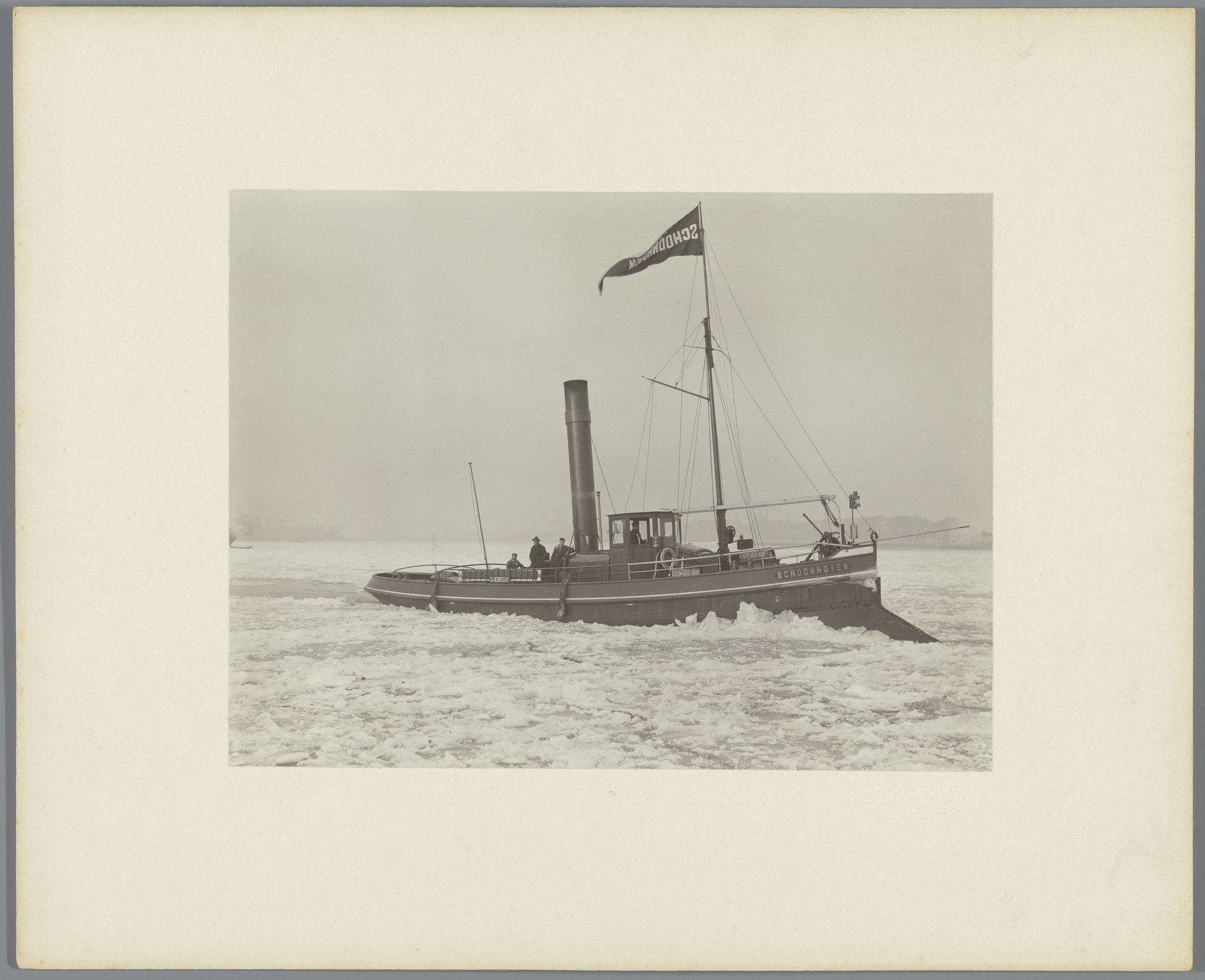 Sleepboot Schoonhoven by Henricus Jacobus Tollens