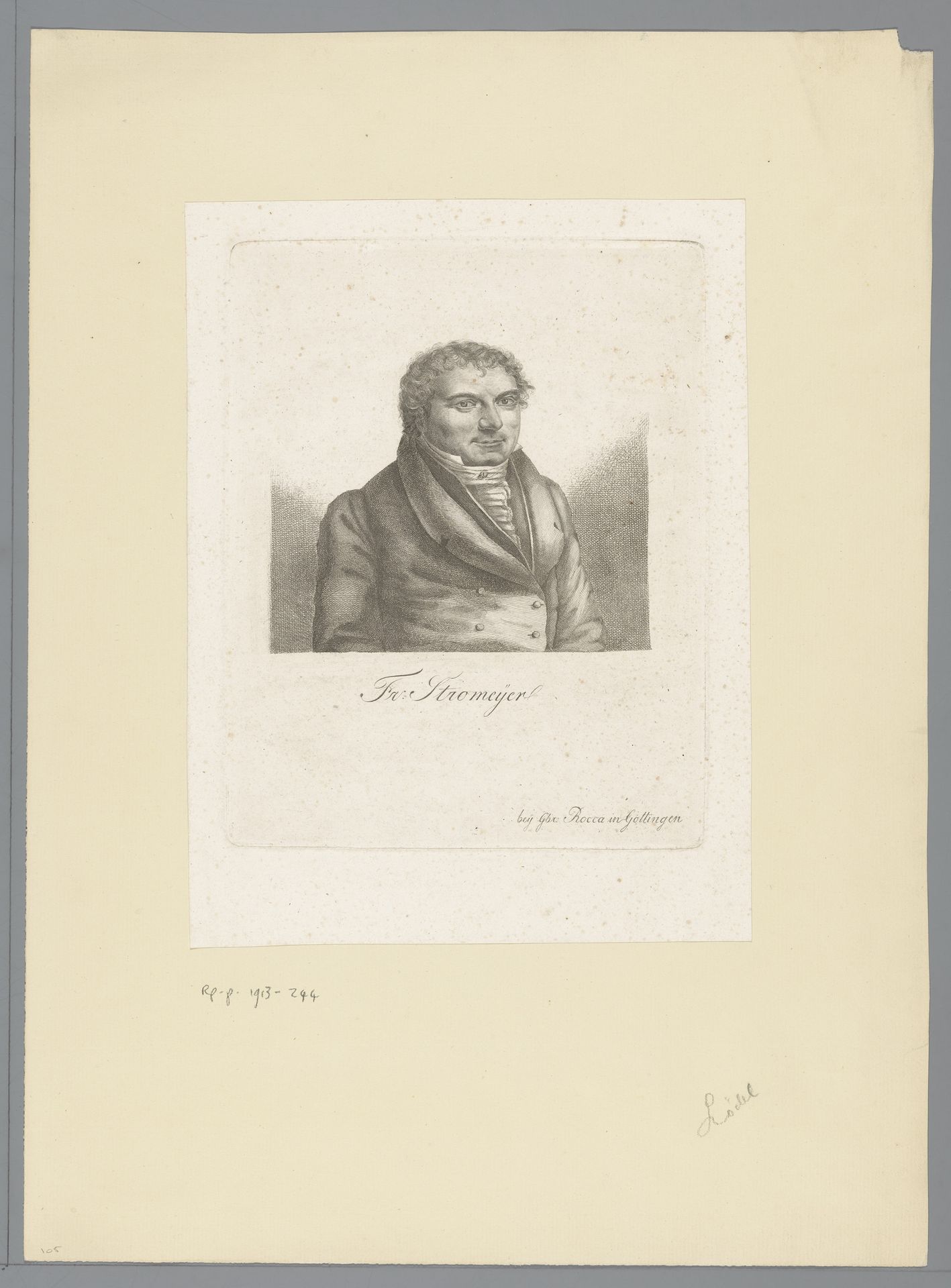 Portret van Friedrich Stromeyer by Heinrich Lödel