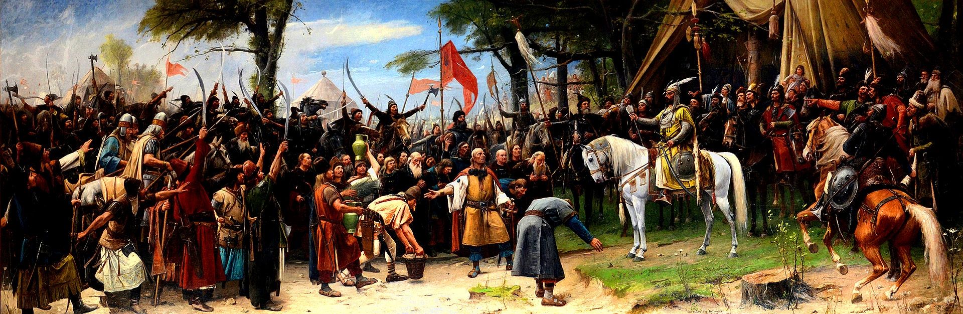Hungarian Conquest by Mihaly Munkacsy
