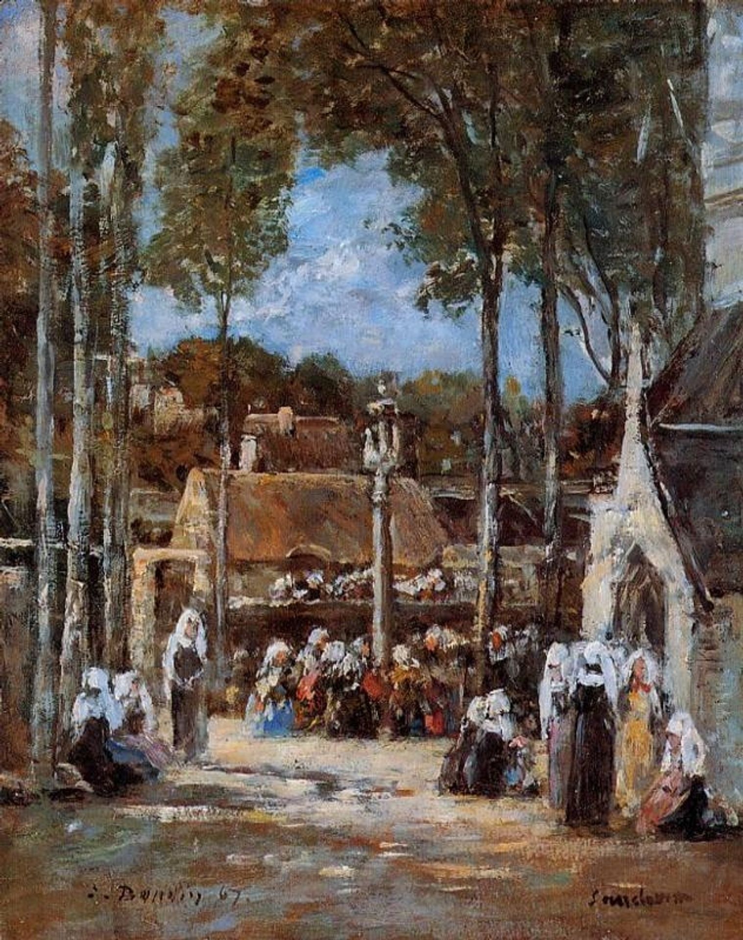 Local Pilgrimmage at Landerneau by Eugène Boudin