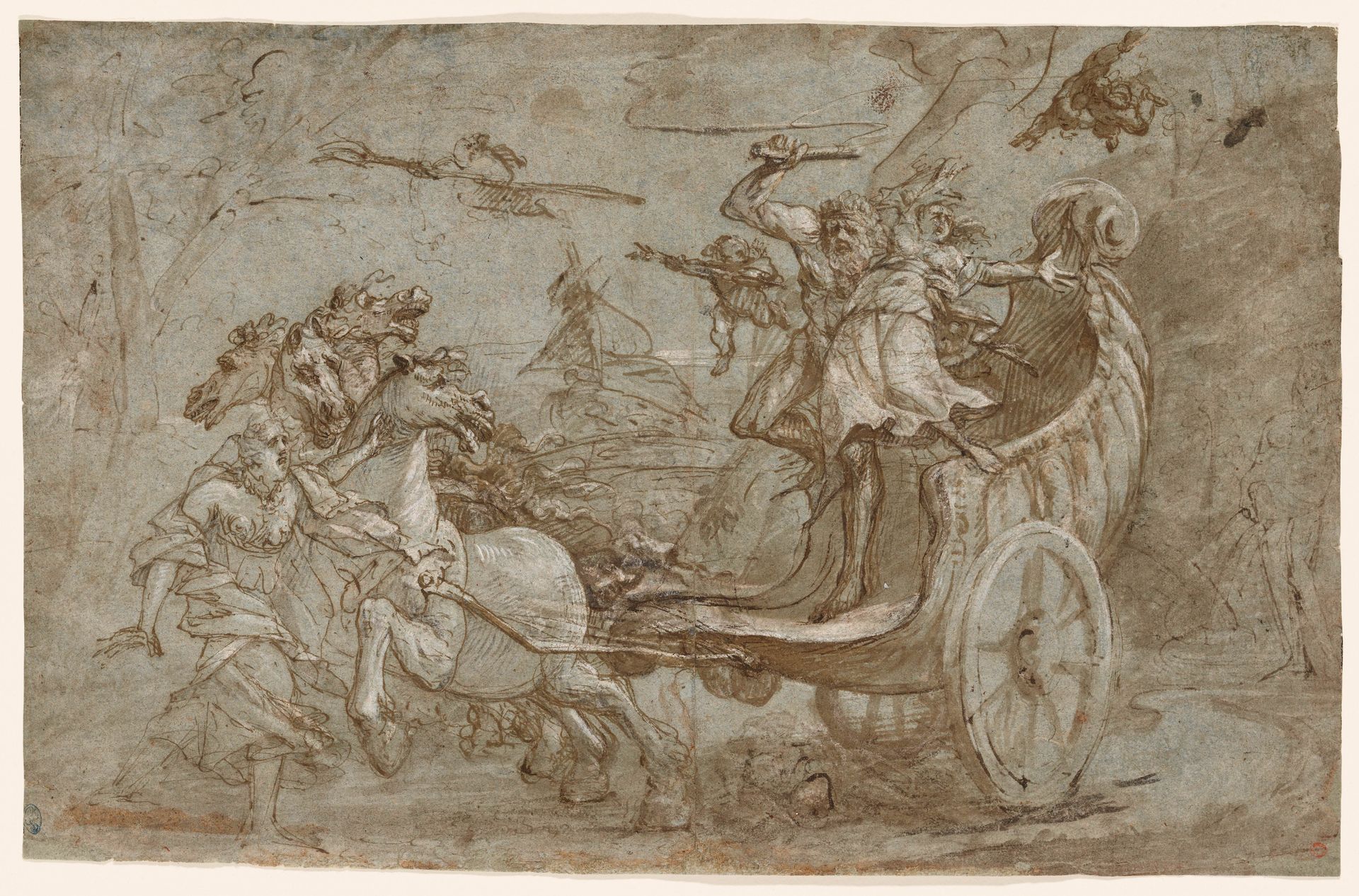 Pluto Abducting Persephone (recto) by Anonymous
