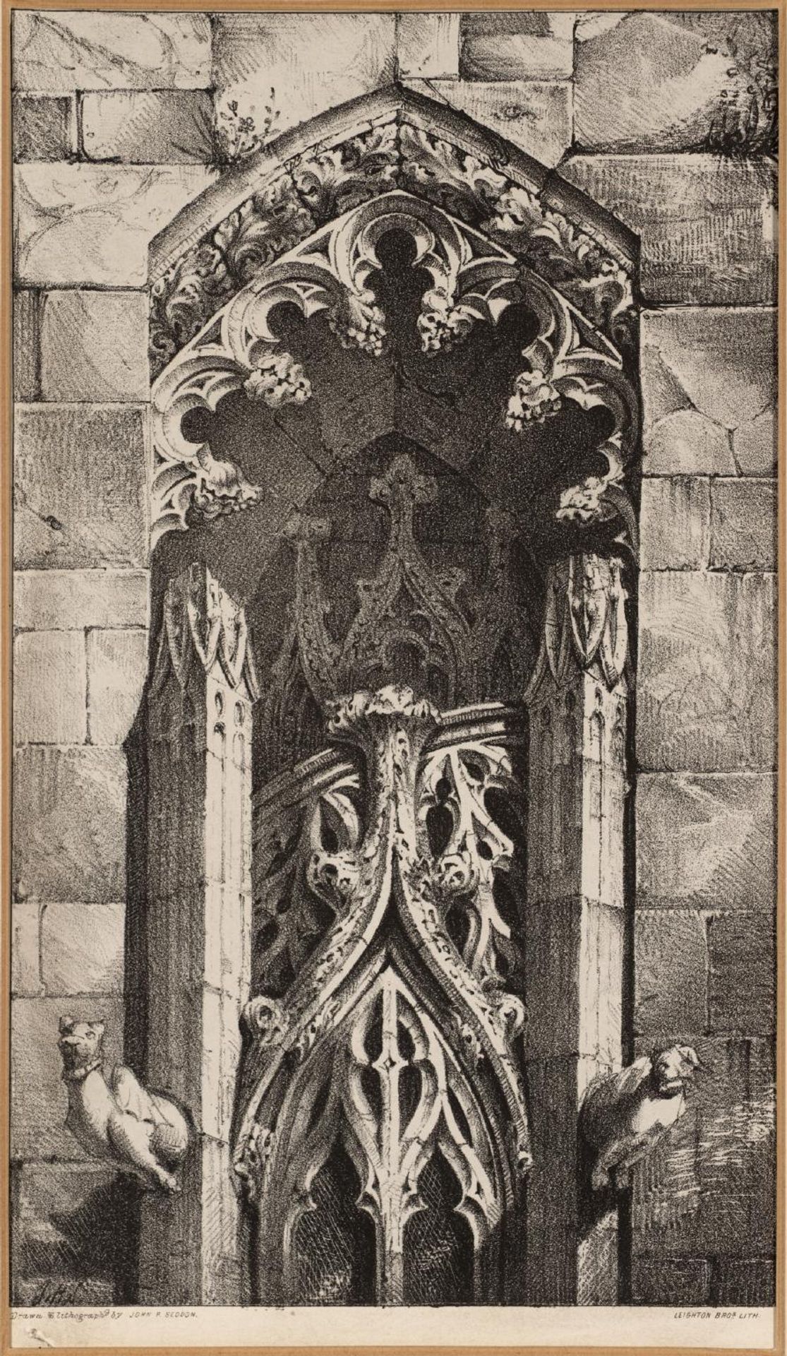 Recess with Staircase, St Sauveur, Caen by John Pollard Seddon