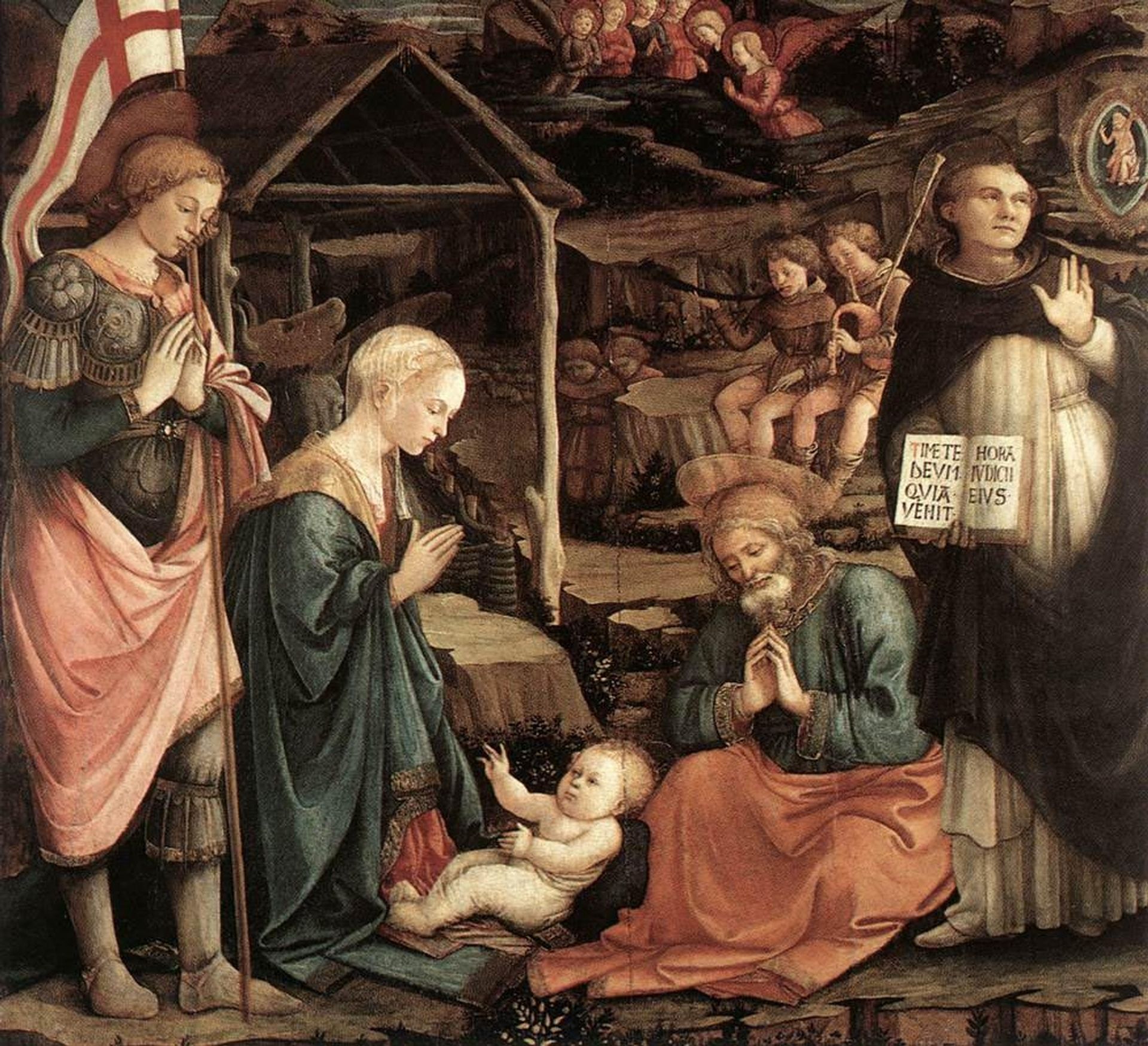 Adoration Of The Child With Saints by Filippo Lippi