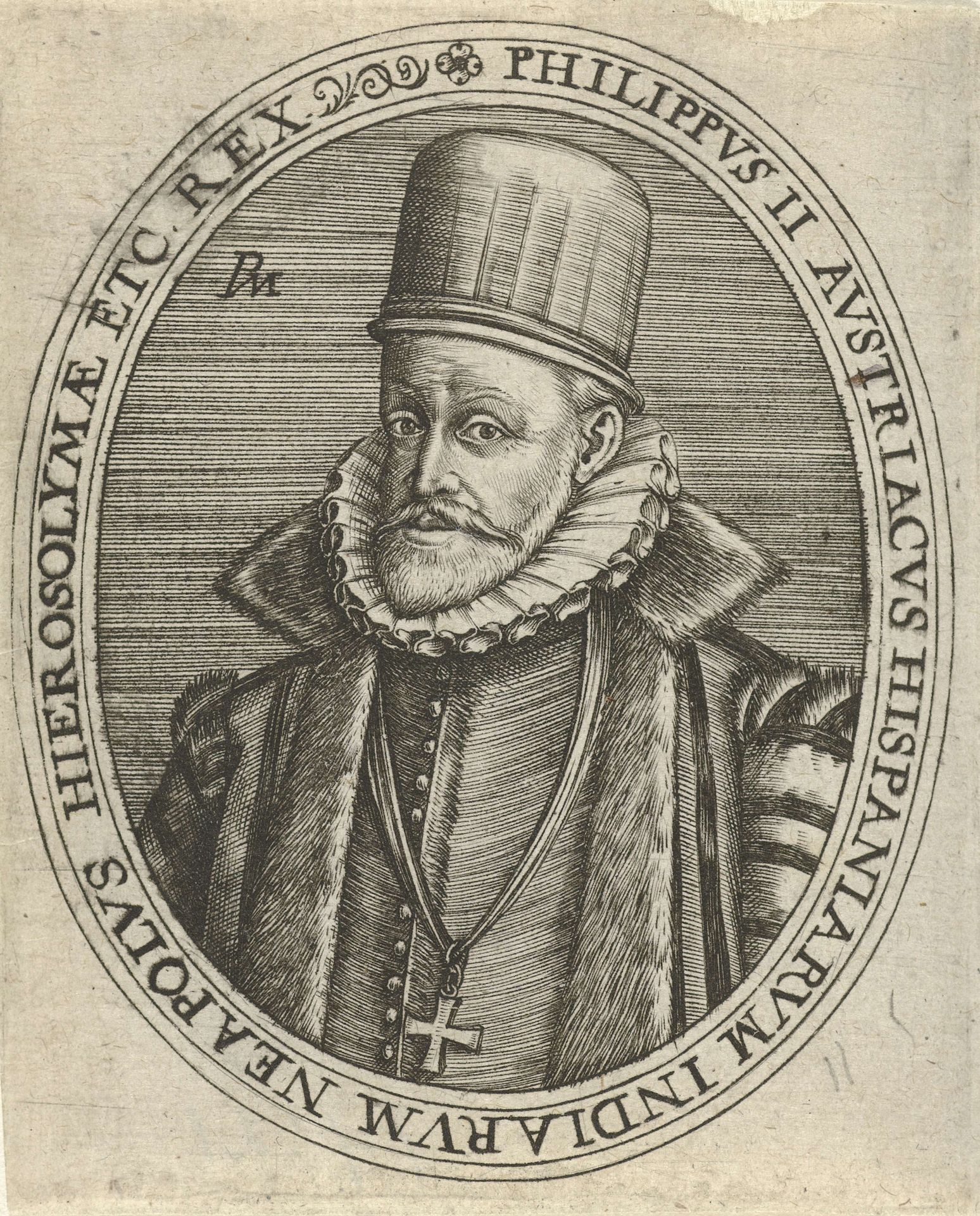Portret van Filips II, koning van Spanje by Pieter Maes