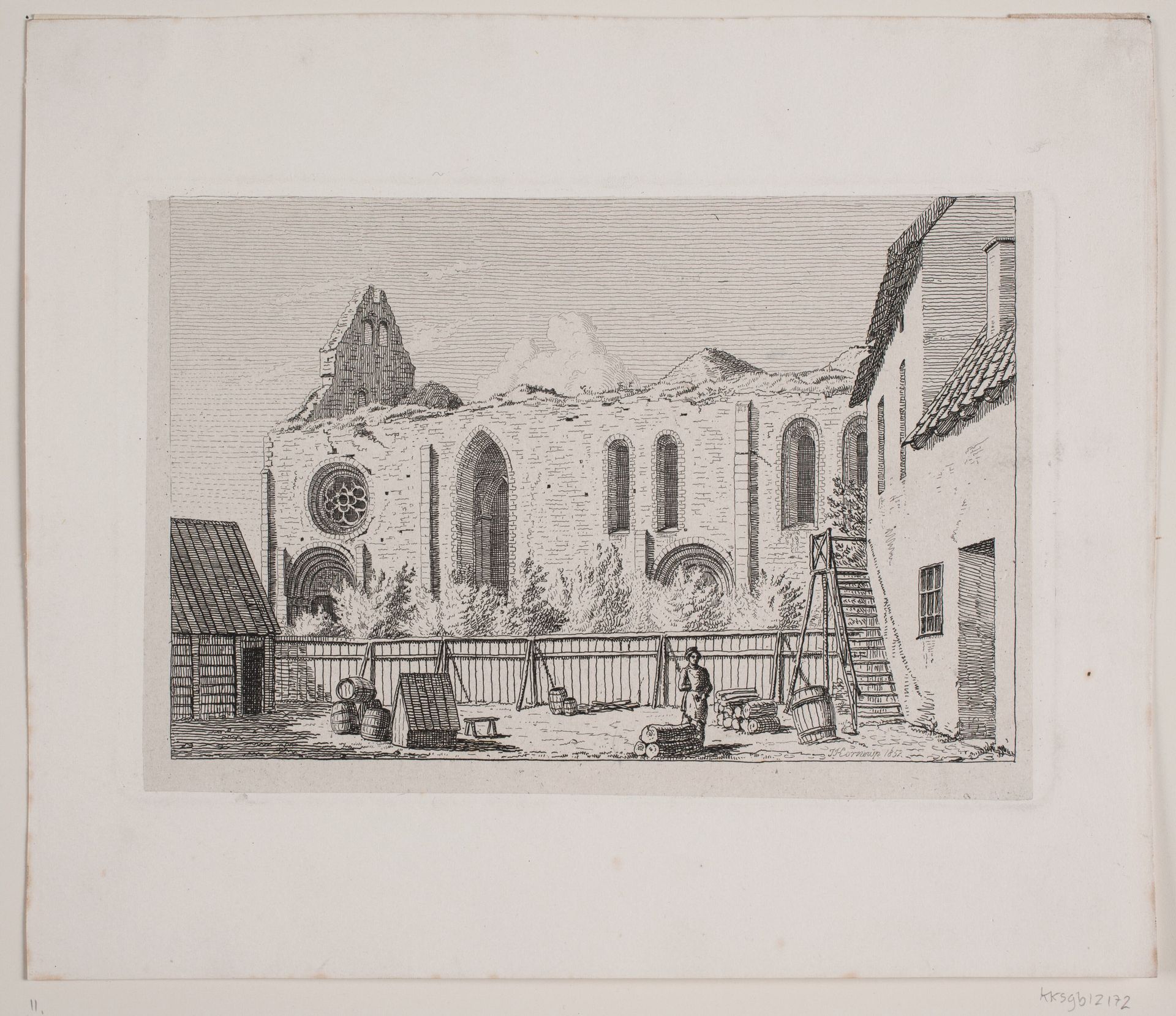 Kirkeruin. Visby by Jacob Kornerup