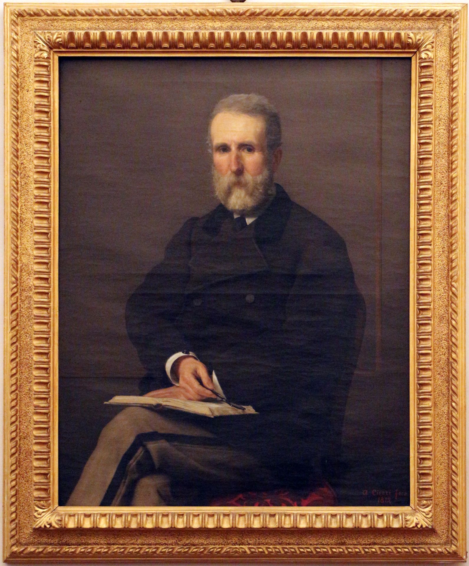 Portrait of Petronio Lemmi by Antonio Ciseri