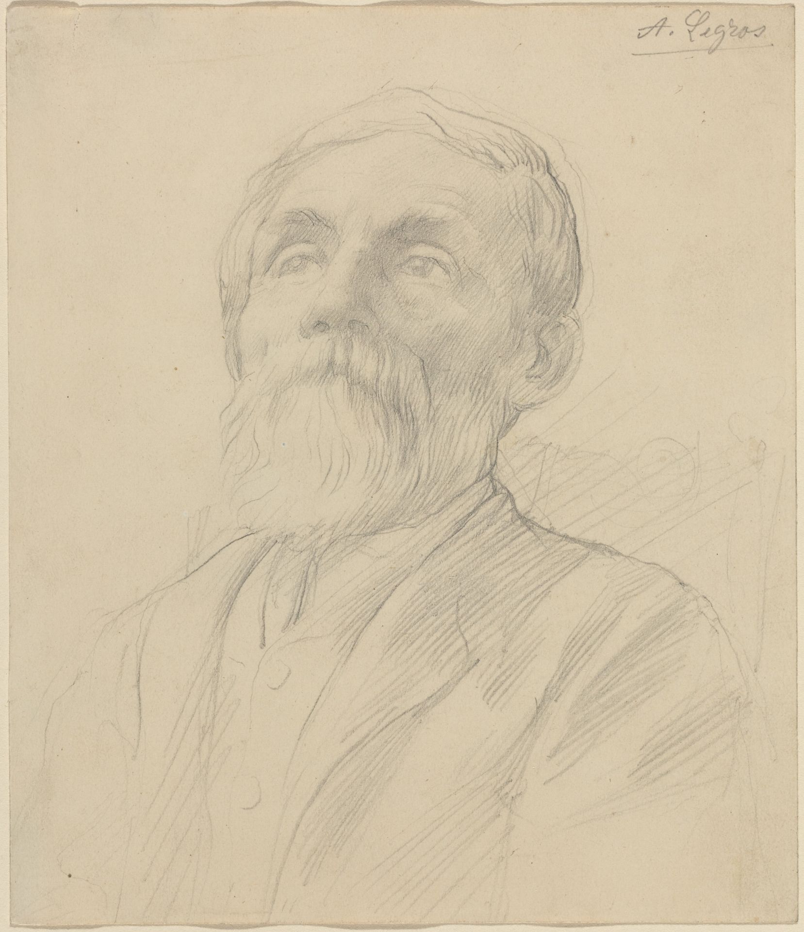 Portrait of an Old Man by Alphonse Legros