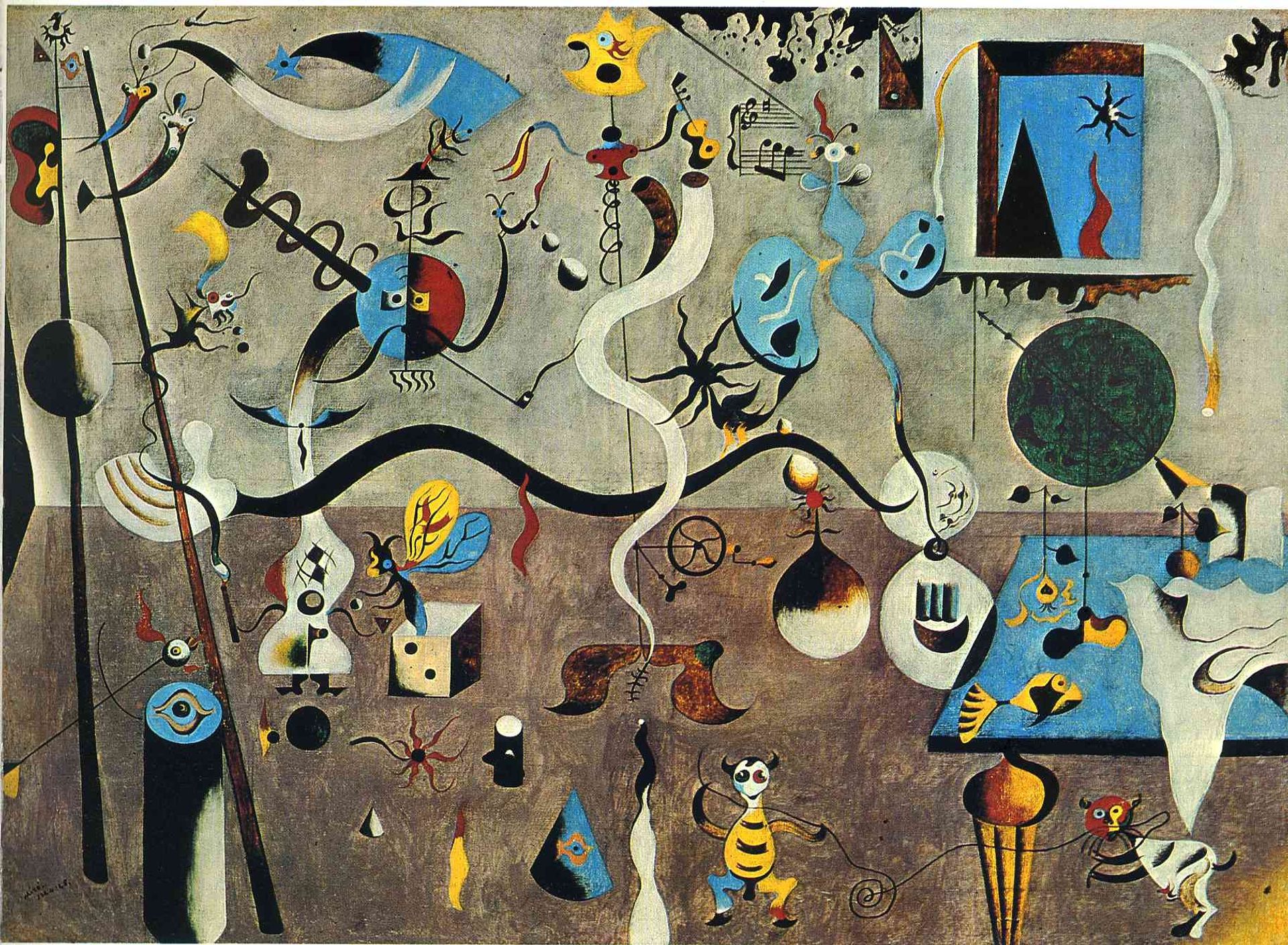 Harlequin's Carnival by Joan Miró