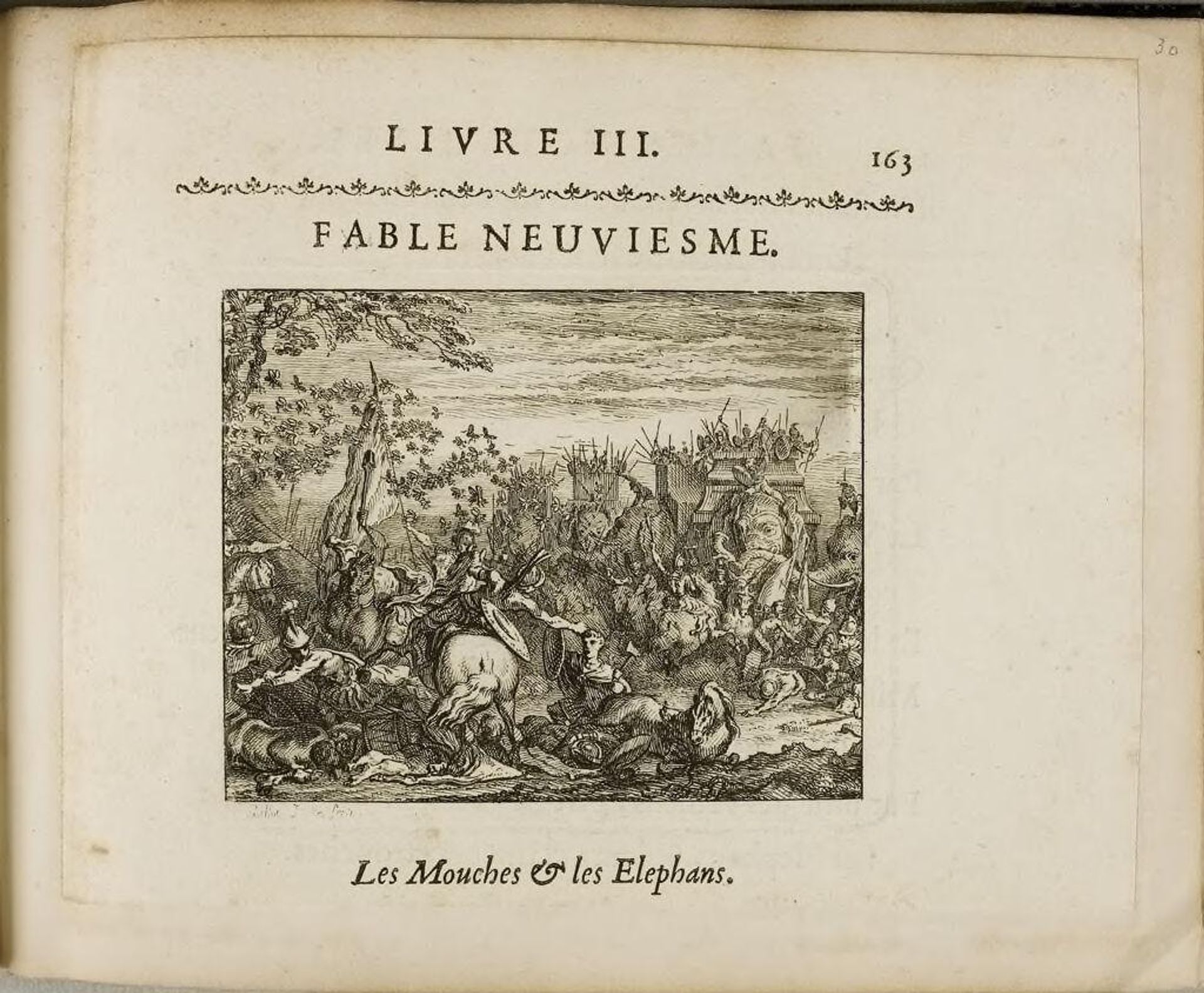 The Flies and the Elephants by Claude Gillot
