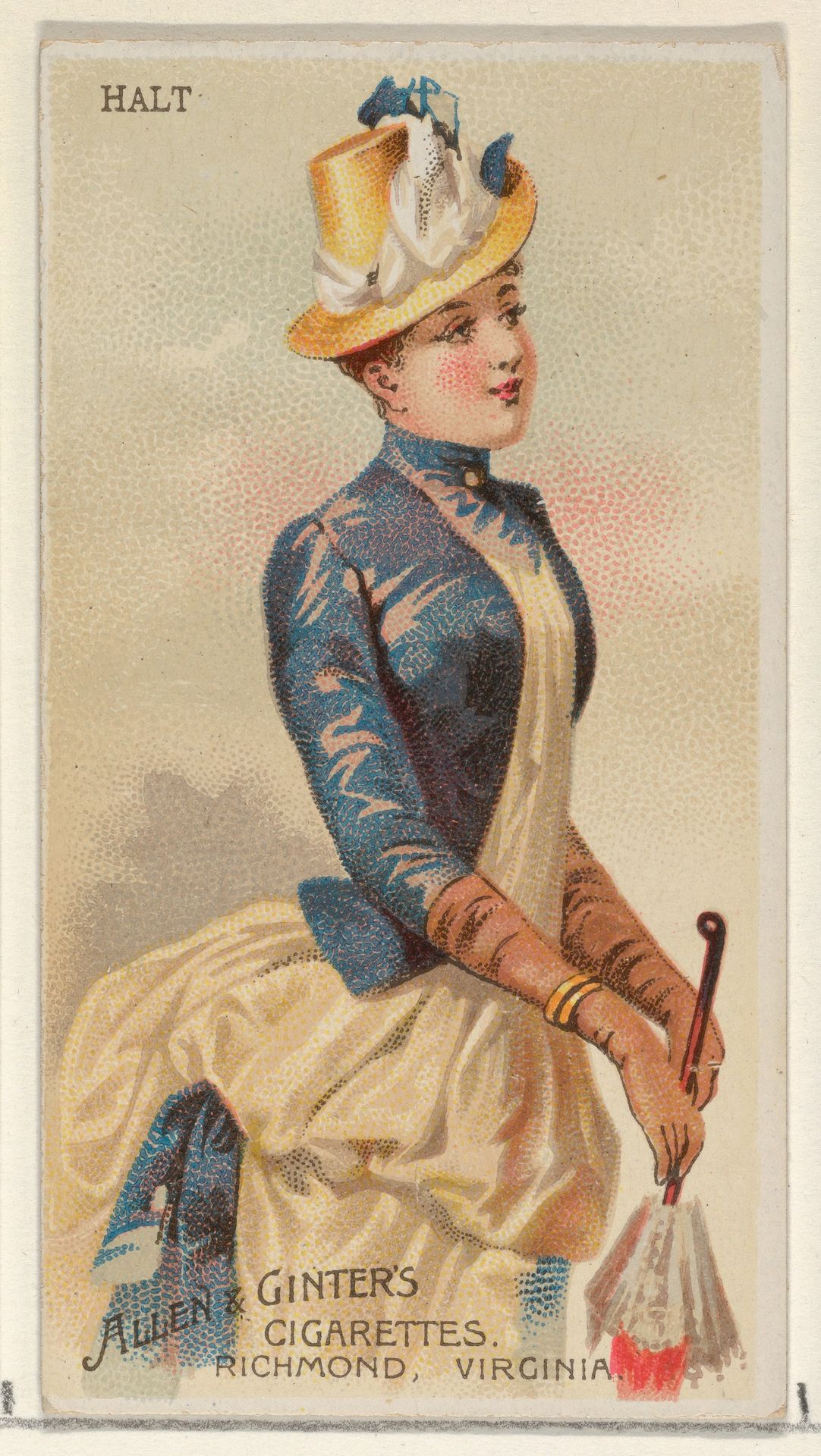 Halt, from the Parasol Drills series (N18) for Allen & Ginter Cigarettes Brands by Allen & Ginter