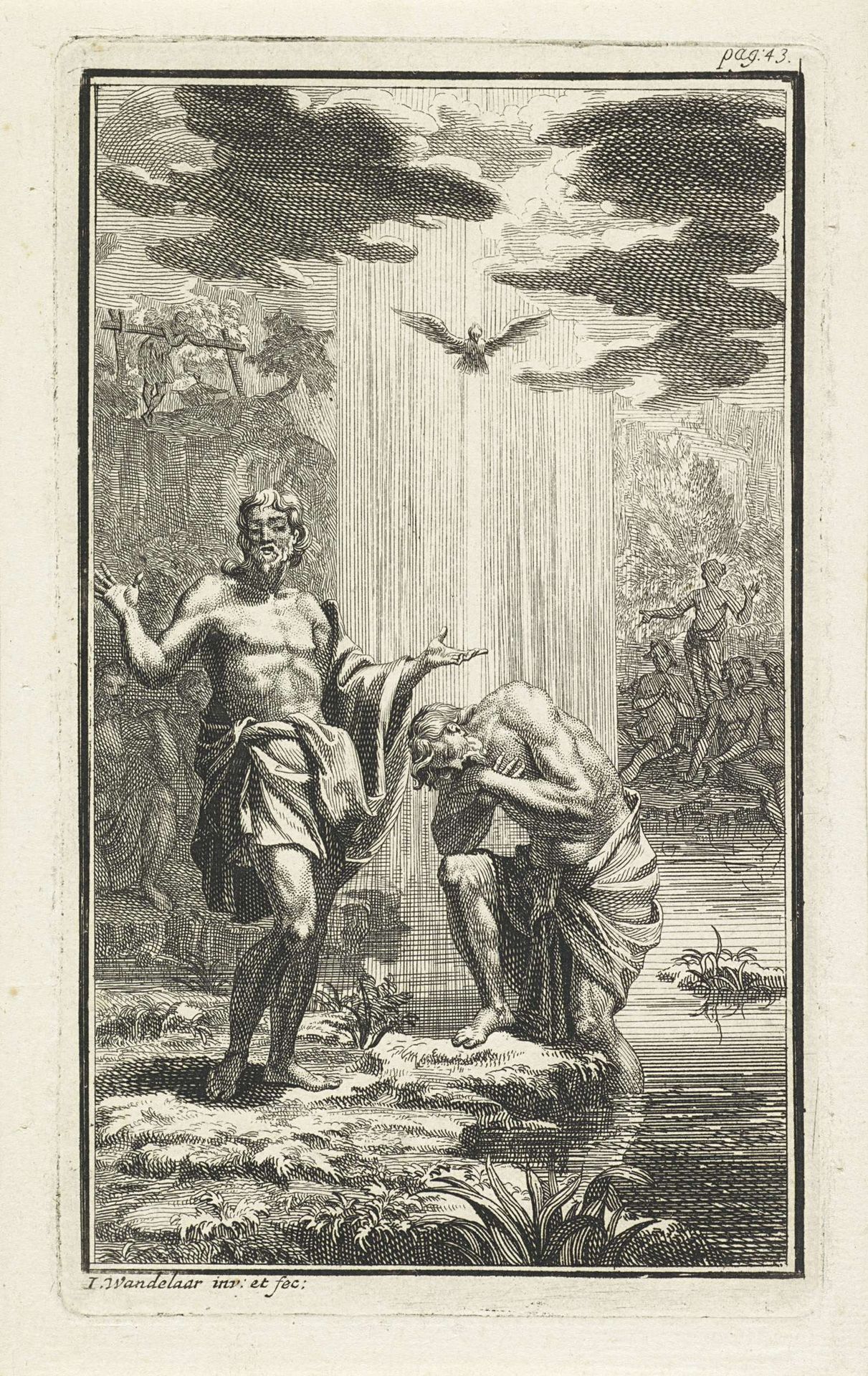 Doop van Christus by Jan Wandelaar