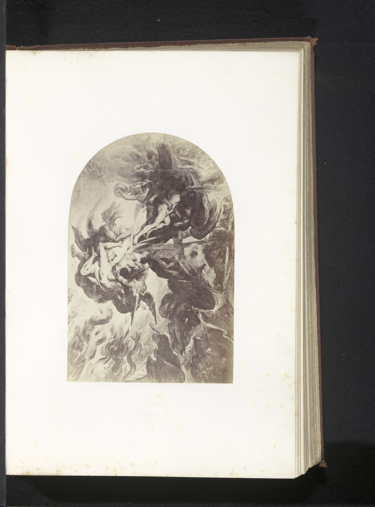 Fotoreproductie van De smidse van Vulcanus door Antoine Wiertz by Edmond Fierlants