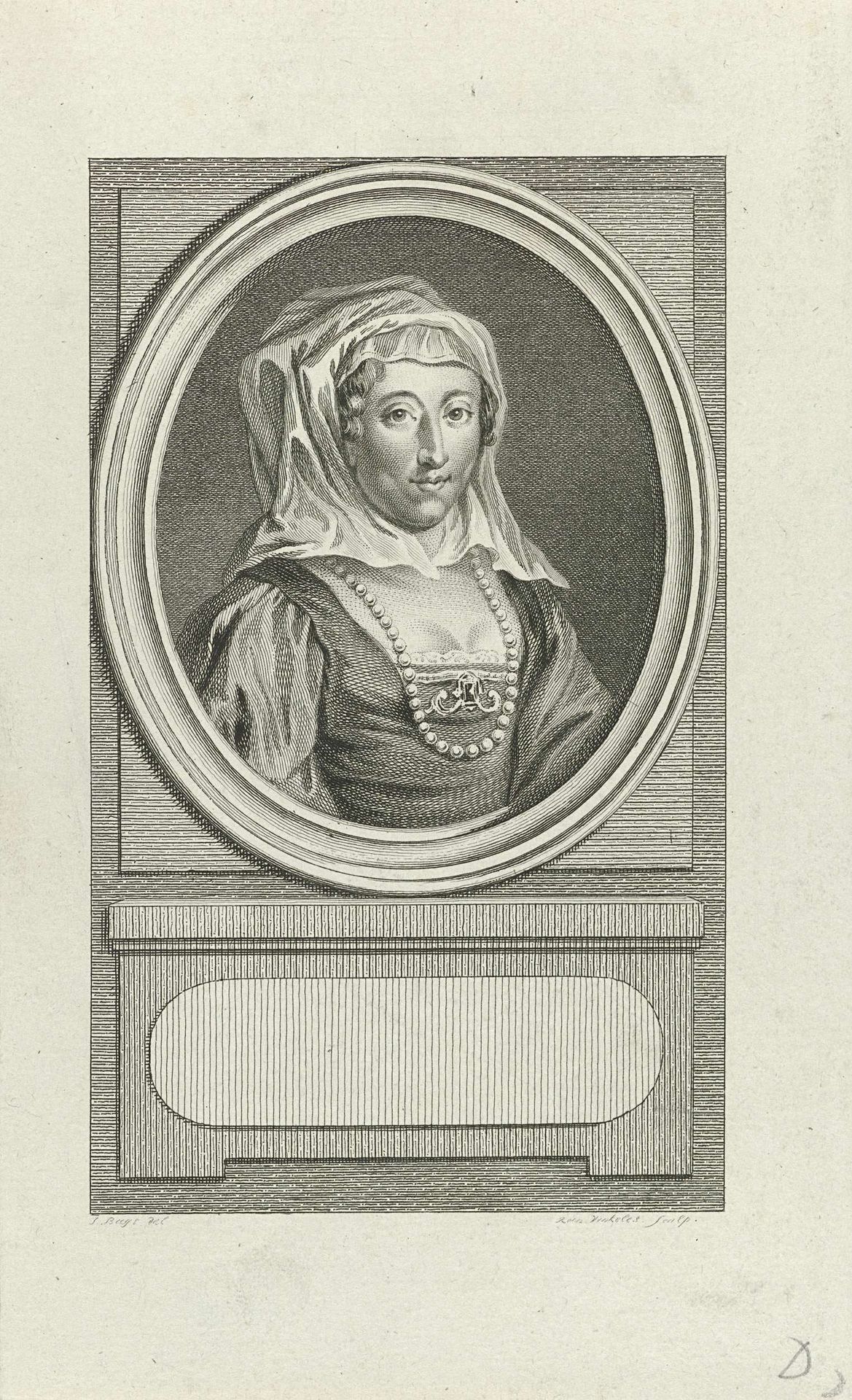 Portret van Anna van Saksen by Reinier Vinkeles