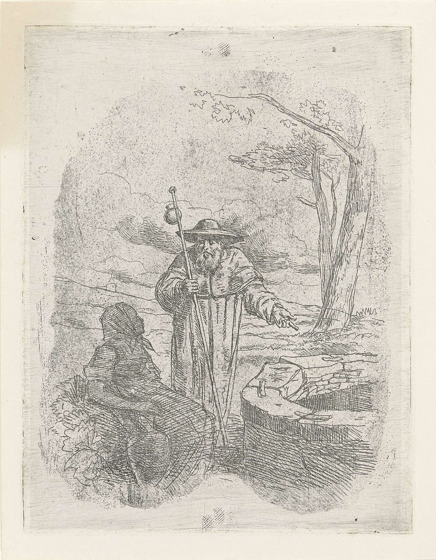 Pelgim in gesprek by Reinier Craeyvanger