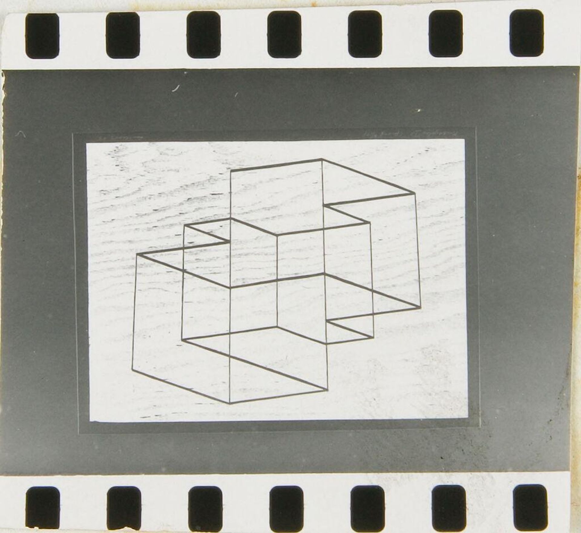 One of 28 slides of prints by Josef Albers
