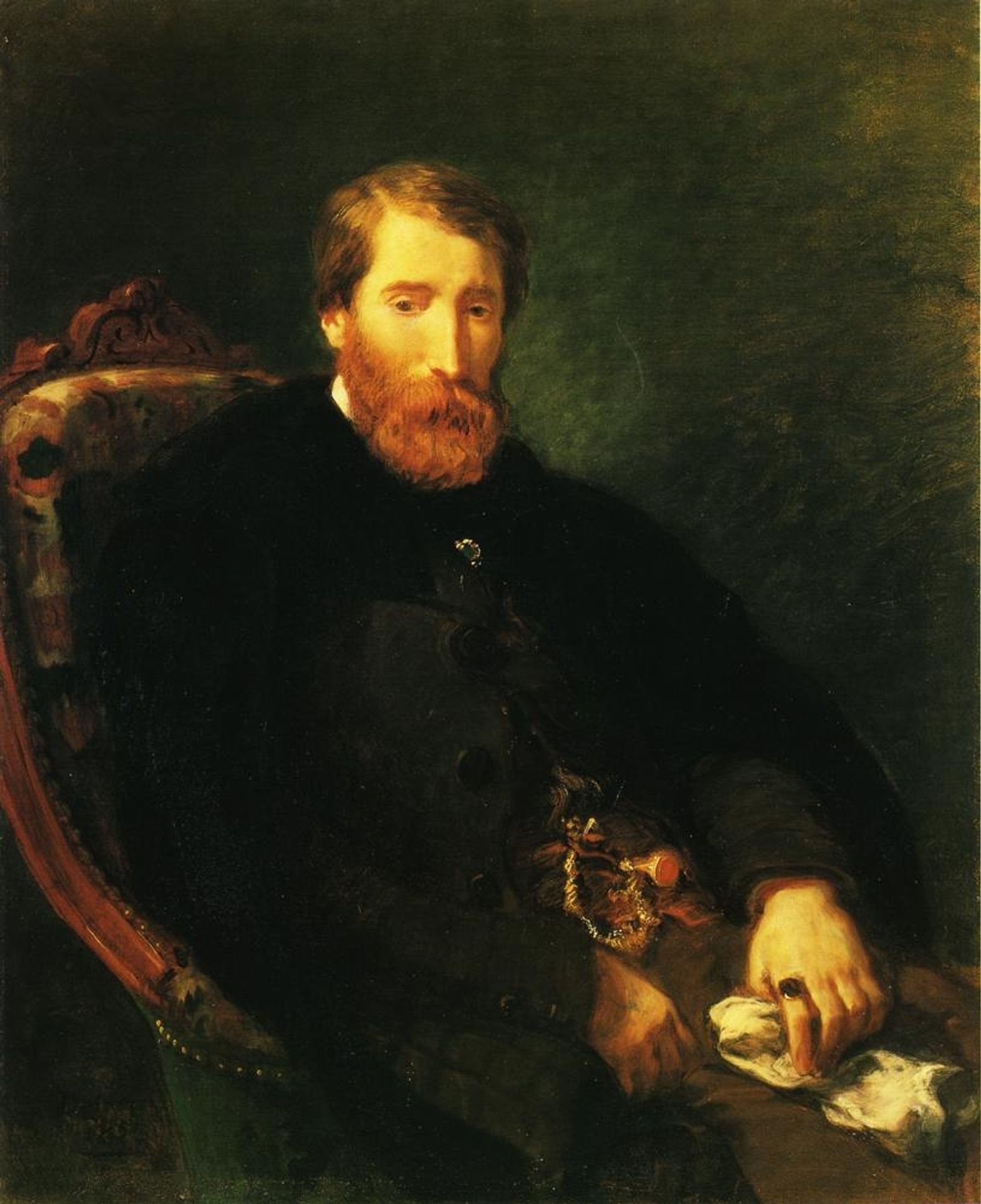 Portrait of Alfred Bruyas by Eugène Delacroix