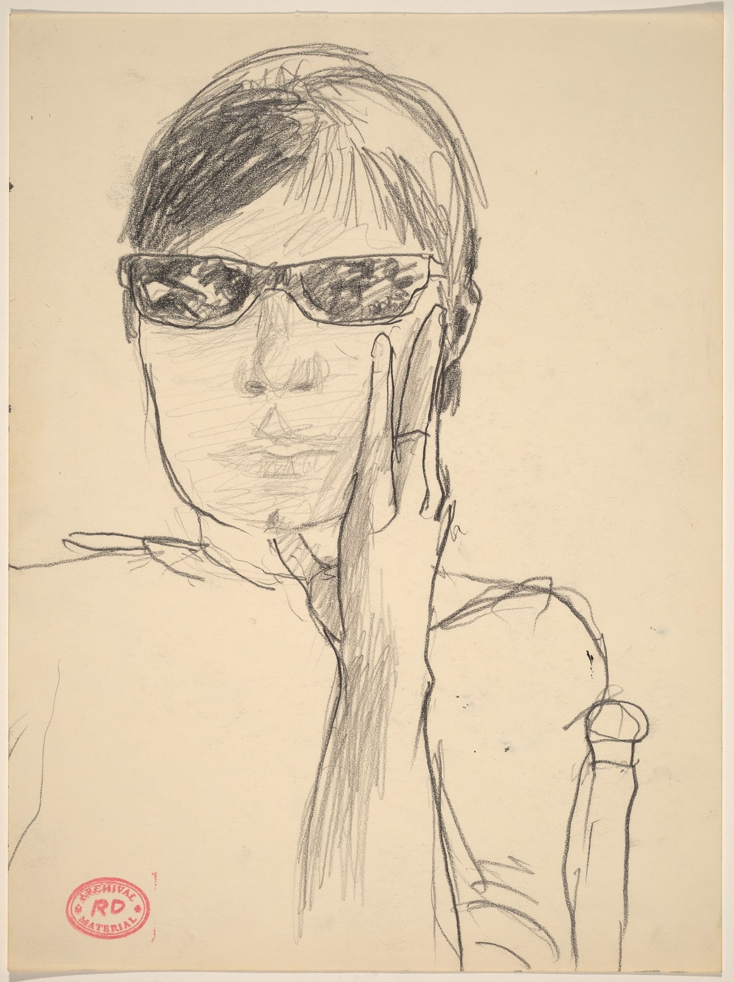 Untitled [woman wearing sunglasses] by Richard Diebenkorn
