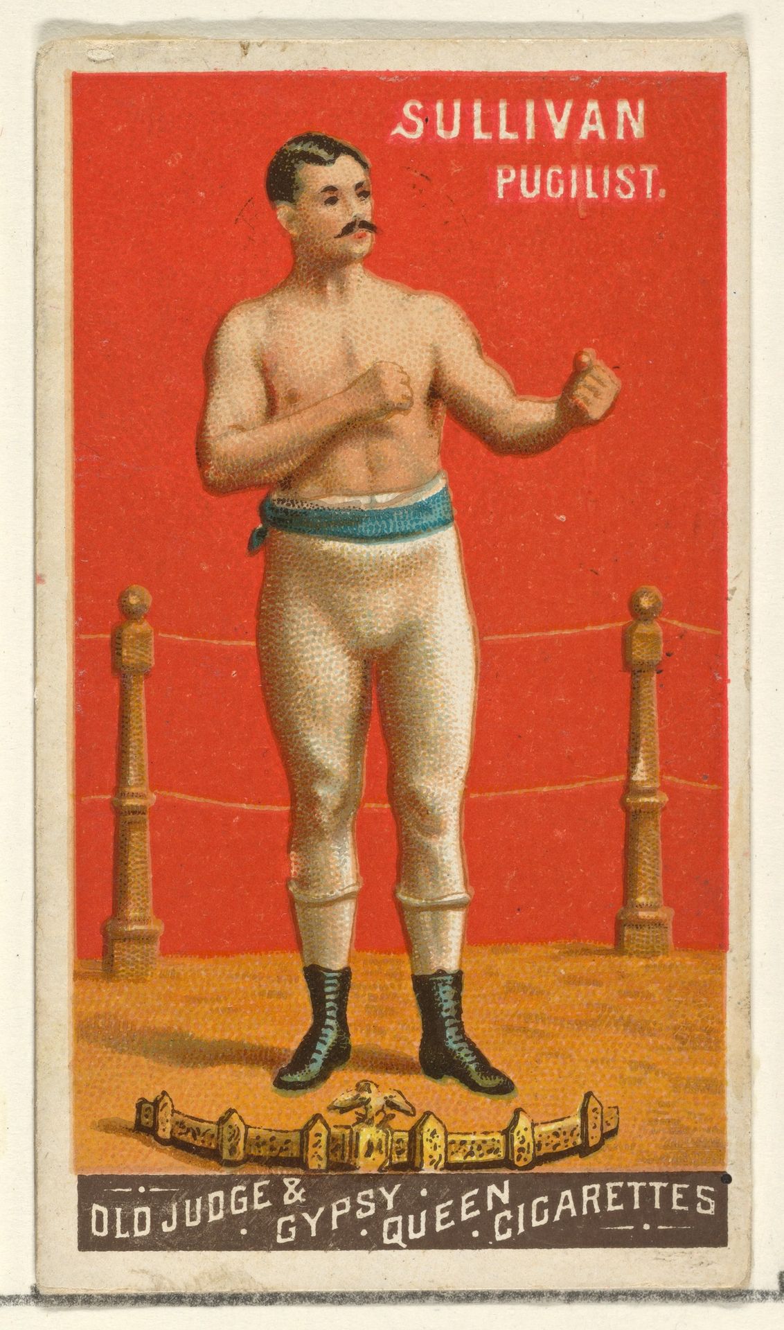 Sullivan, Pugilist, from the Goodwin Champion series for Old Judge and Gypsy Queen Cigarettes by Goodwin & Company