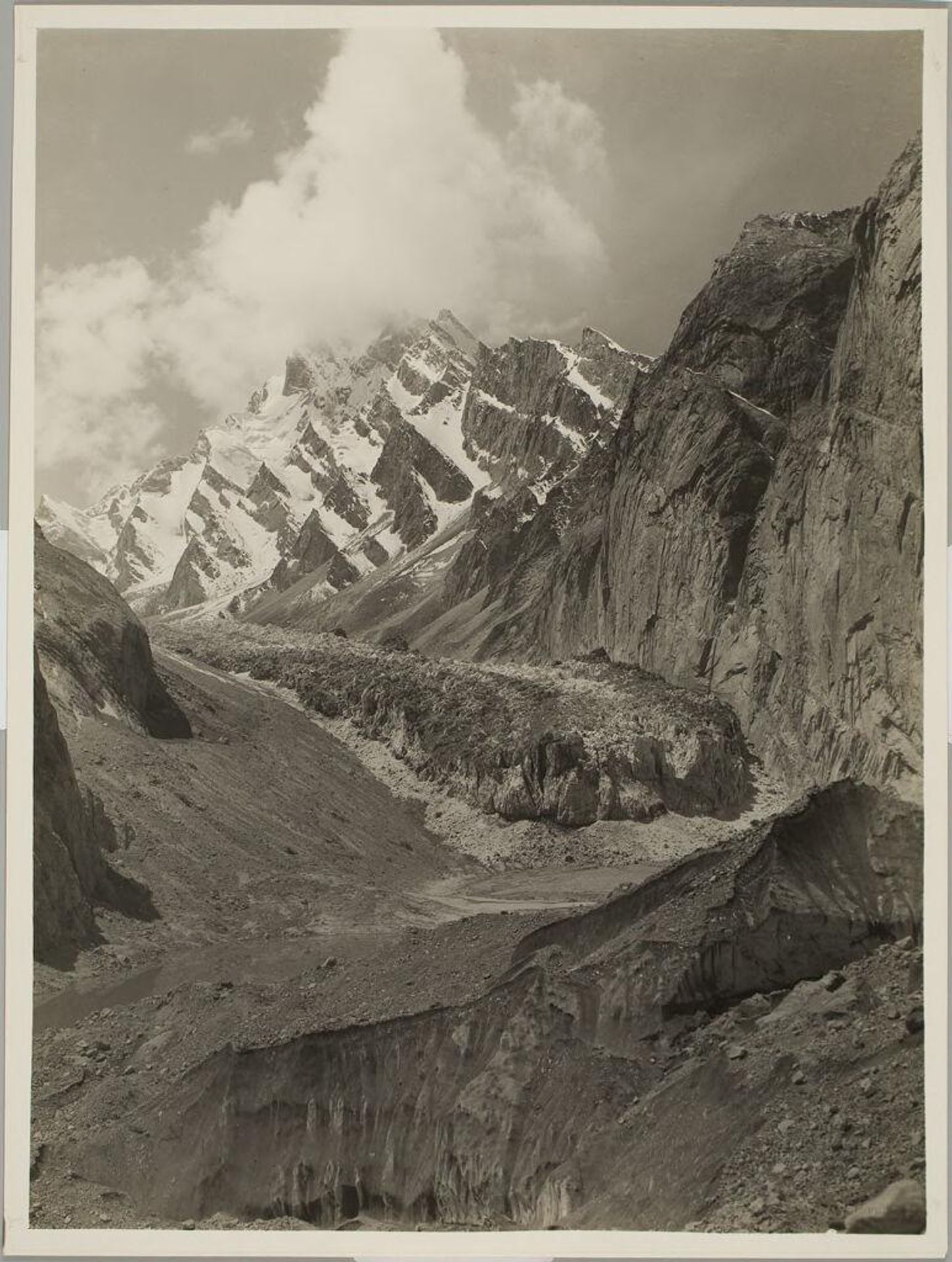 Liligua Glacier, a Confluent of Baltoro Glacier near Rdokass, Karakoram by Vittorio Sella