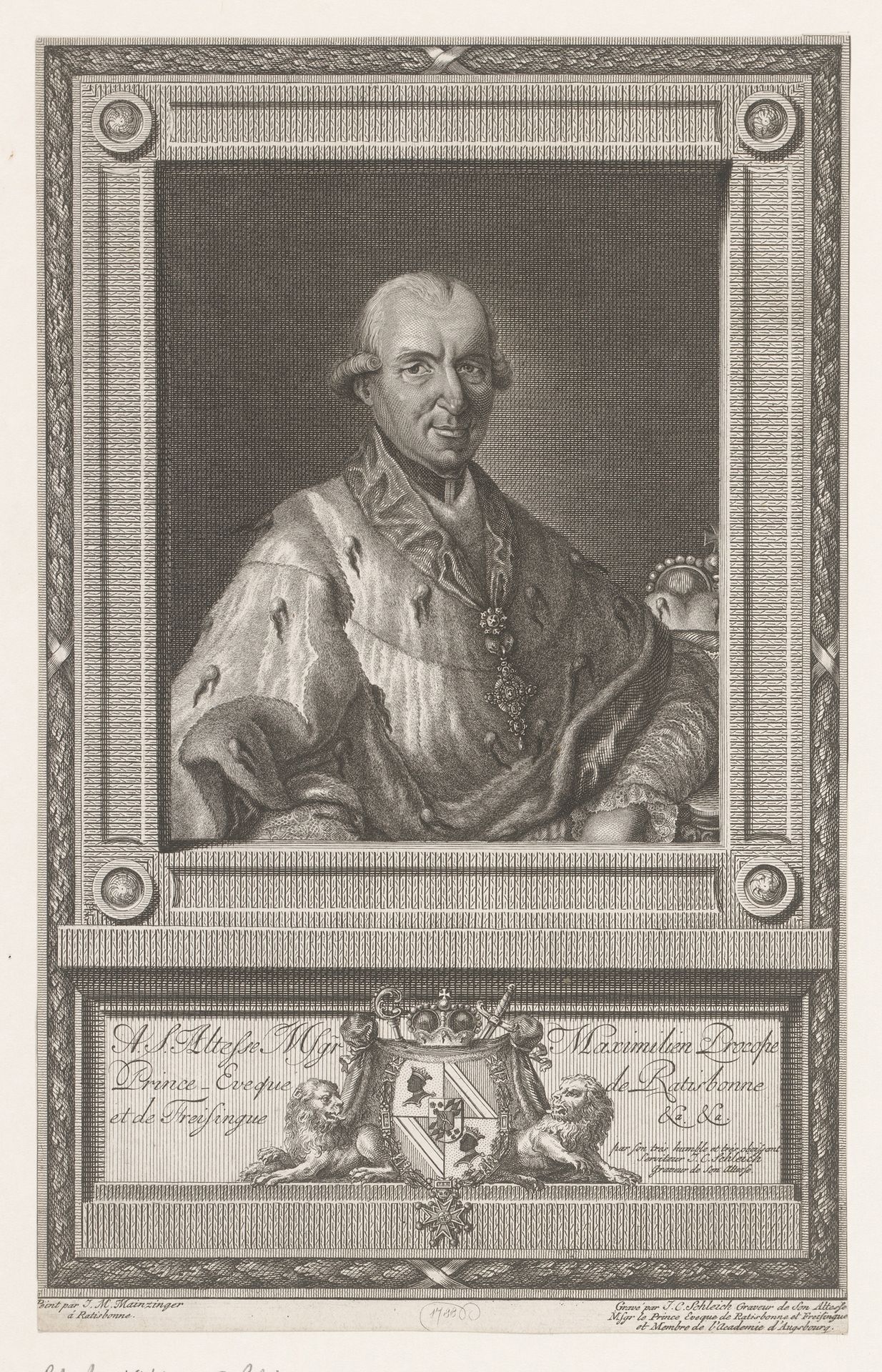 Portret van Max Emanuel von Toerring-Jettenbach by Johann Carl Schleich