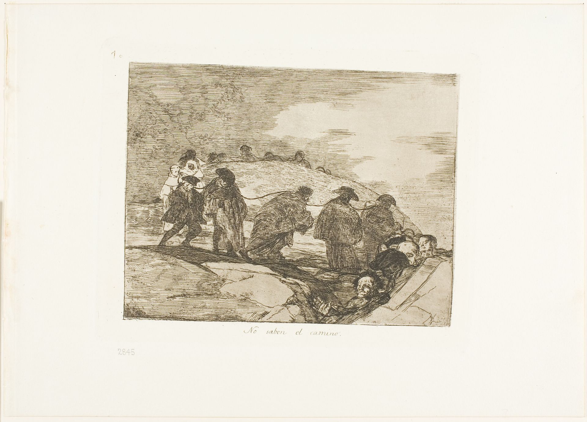 They Do Not Know the Way, plate 70 from The Disasters of War by Francisco de Goya