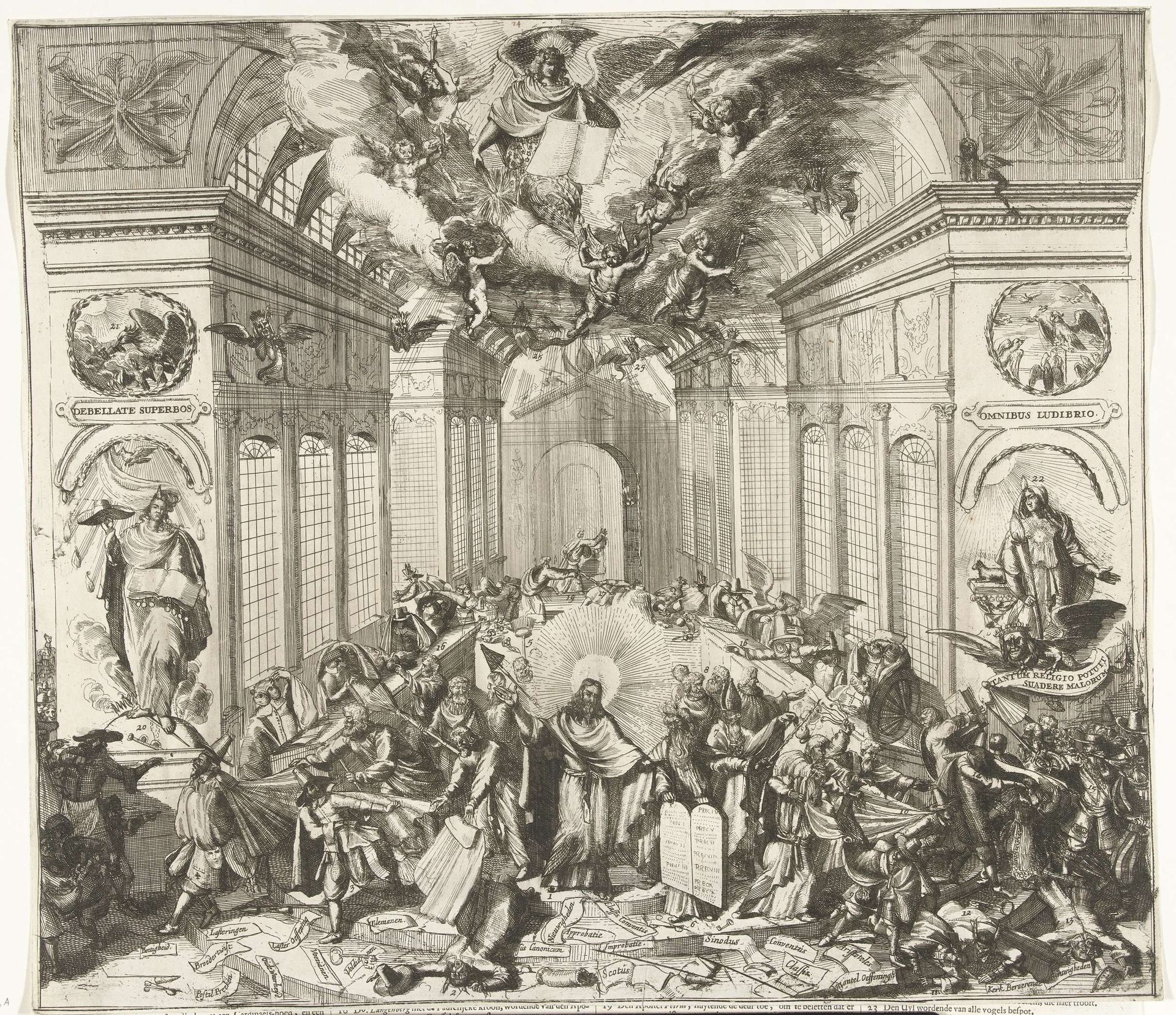 Interventie van Christus in de strijd tussen de coccejanen en voetianen in Zeeland, 1676 by Anonymous