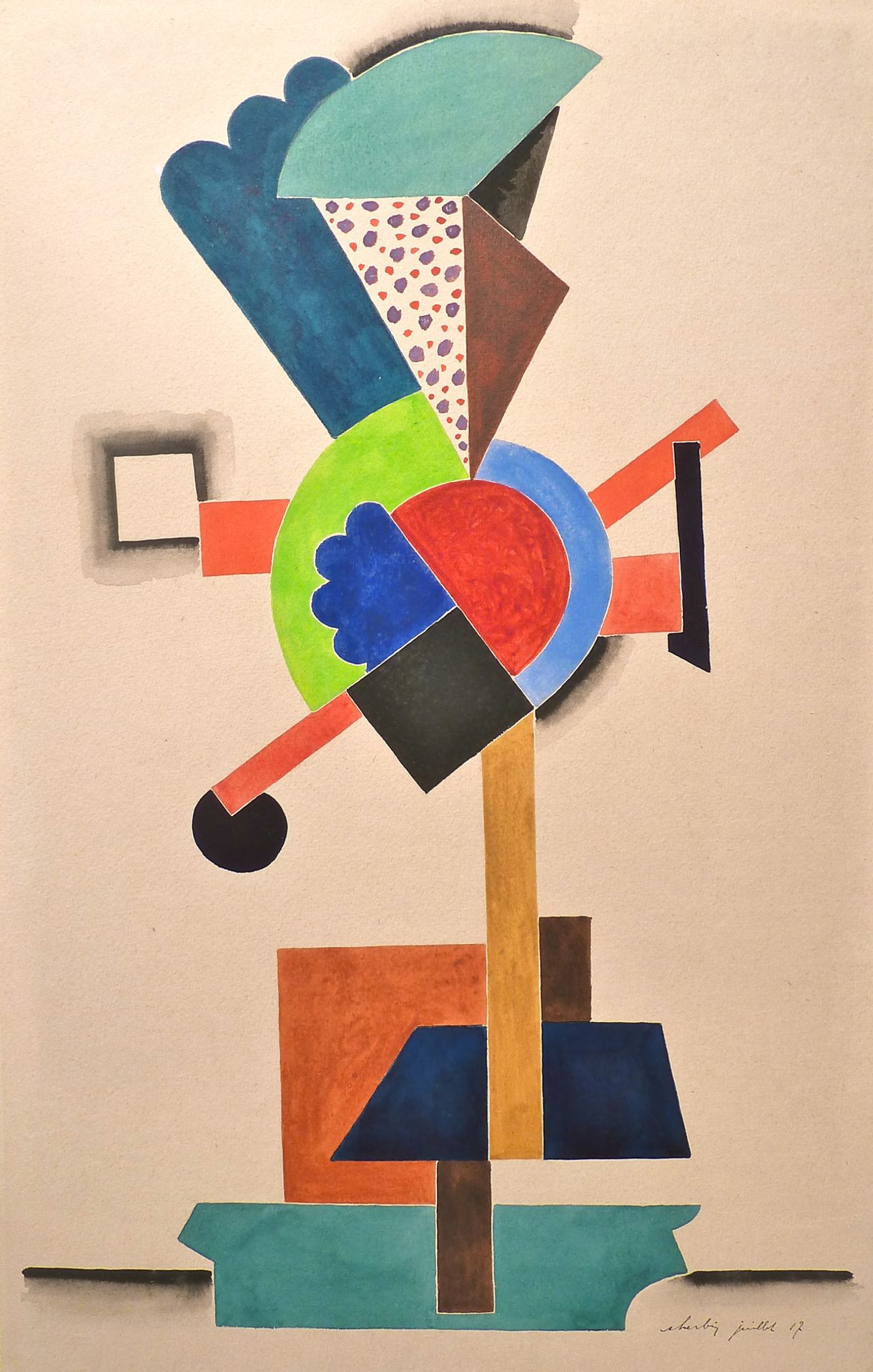 Composition cubiste by Auguste Herbin