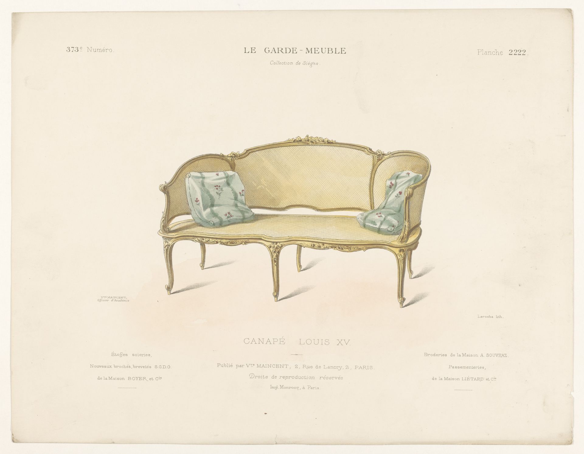 Canapé by Léon Laroche