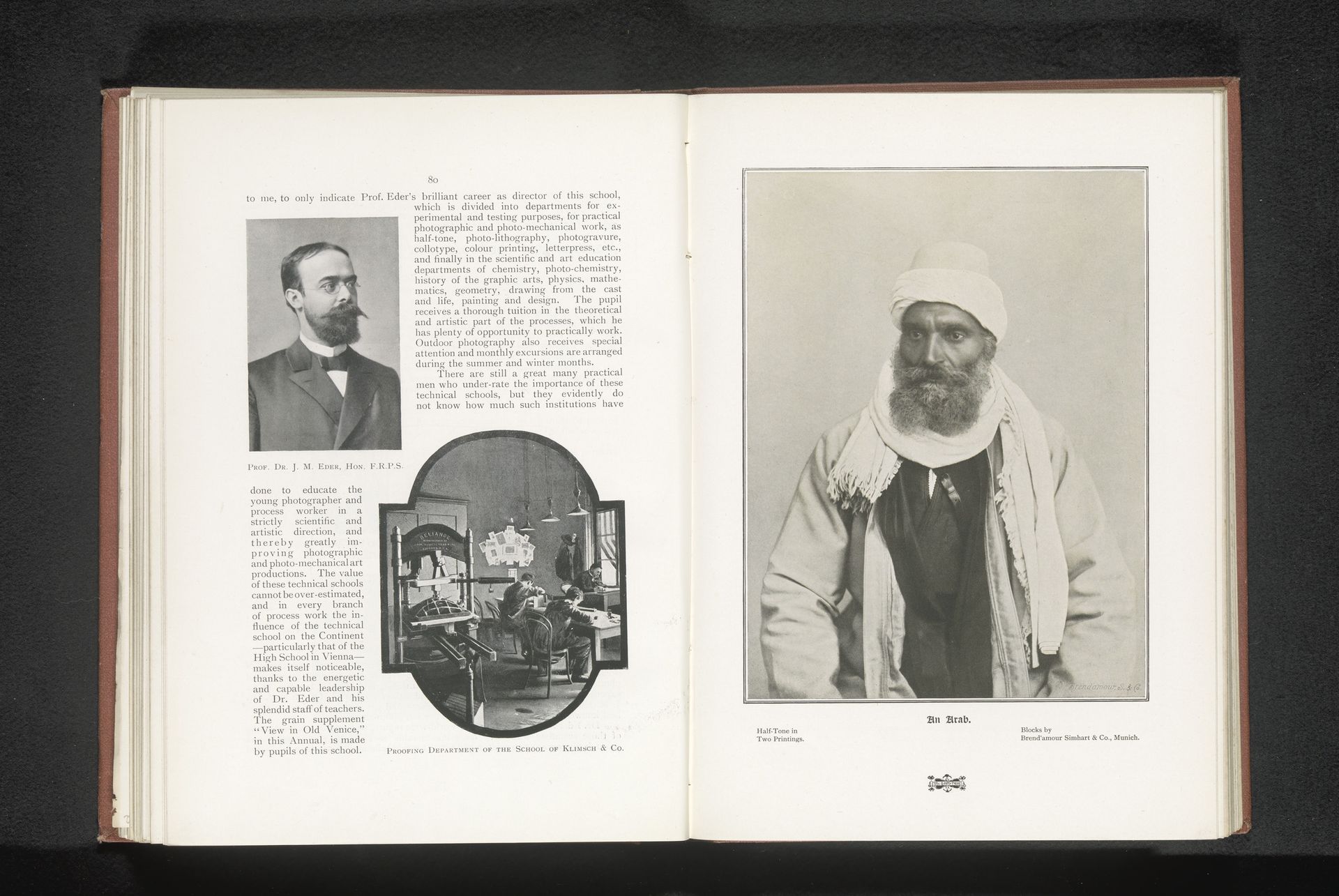 Portret van een onbekende Arabische man by Simhart & Co. Brend'amour