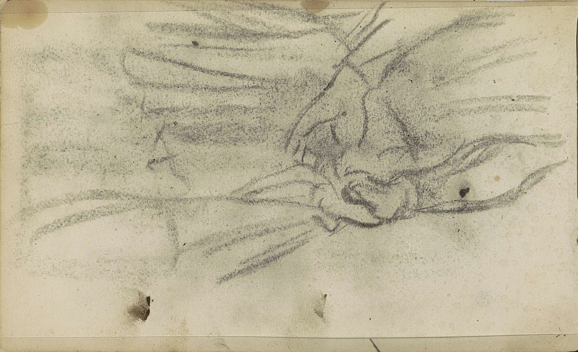Vrouw, staand met de handen achter de rug by Jozef Israëls